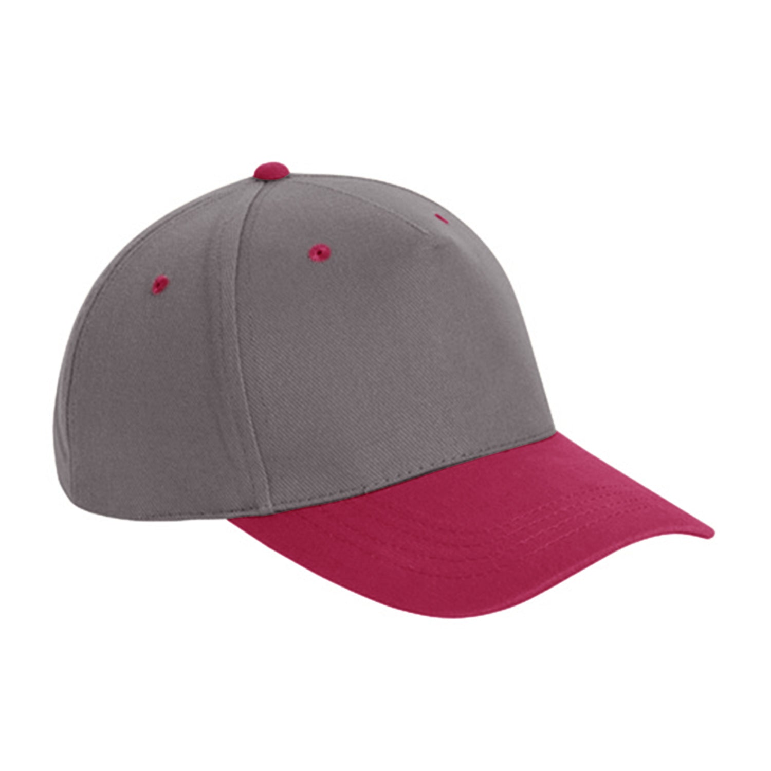 Cobra Cap Tbv 5 Panel Brushed Cotton - Charcoal Red