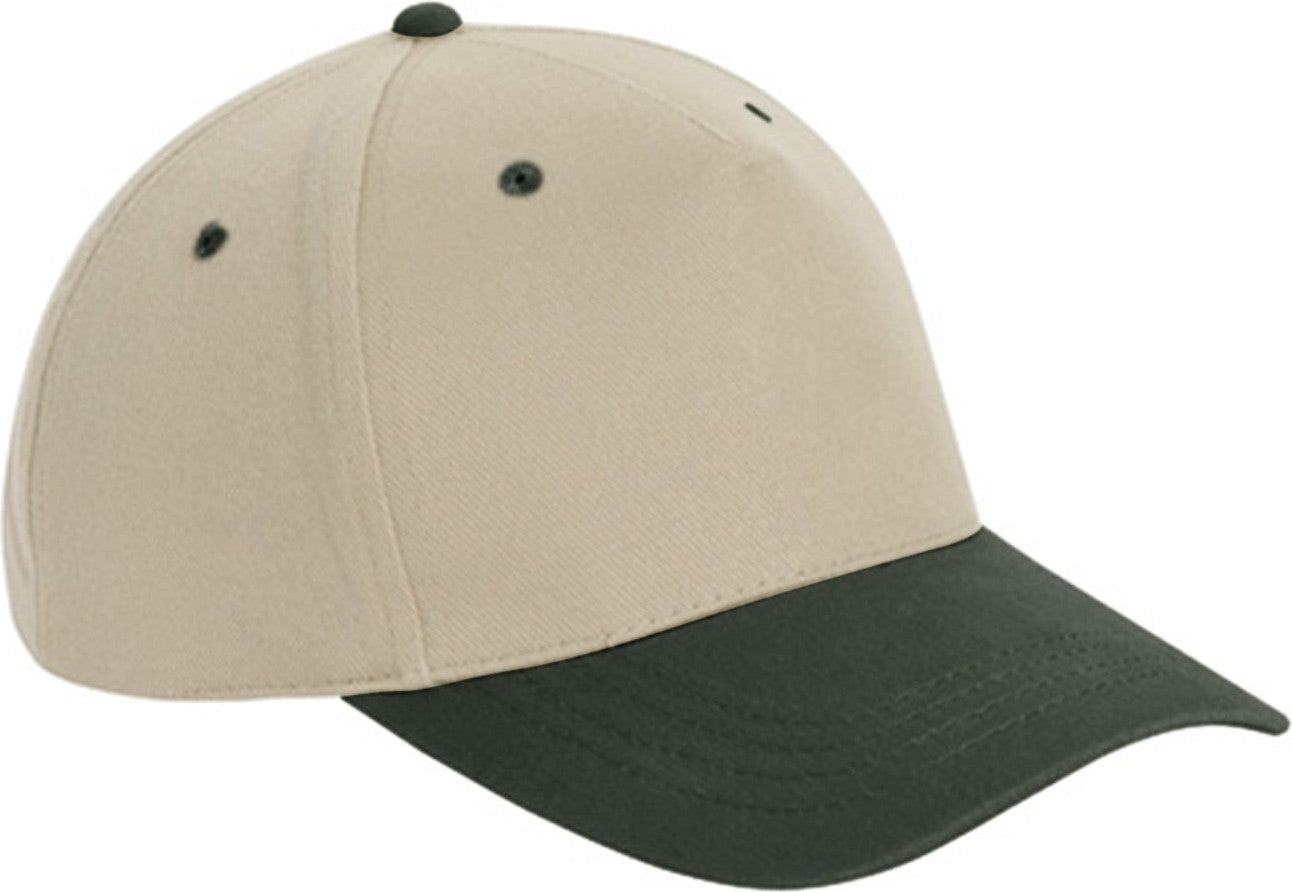 Cobra Cap Tbv 5 Panel Brushed Cotton - Khaki Dark Green