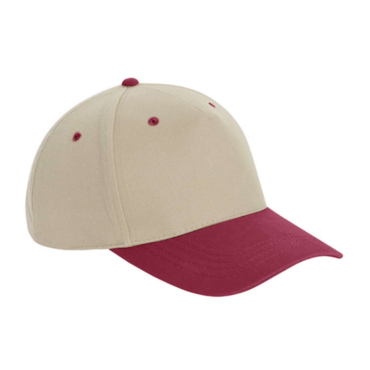 Cobra Cap Tbv 5 Panel Brushed Cotton - Khaki Maroon