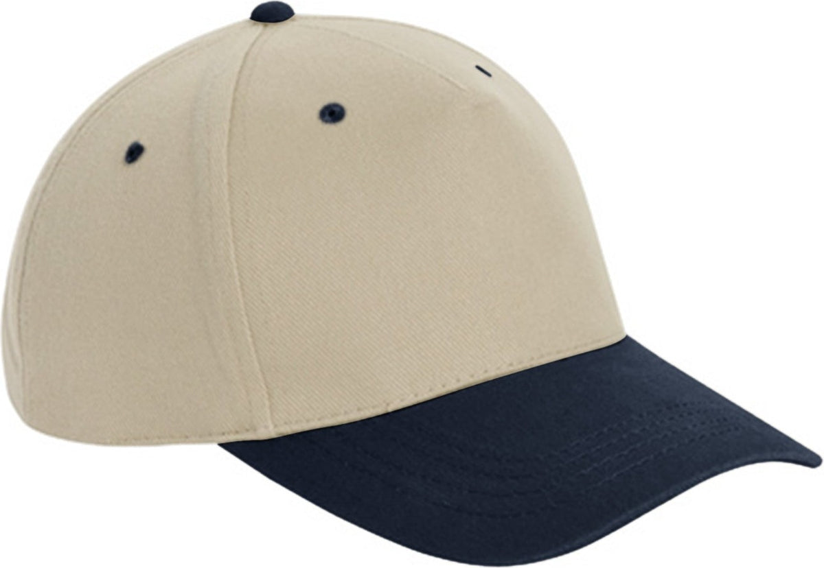 Cobra Cap Tbv 5 Panel Brushed Cotton - Khaki Navy