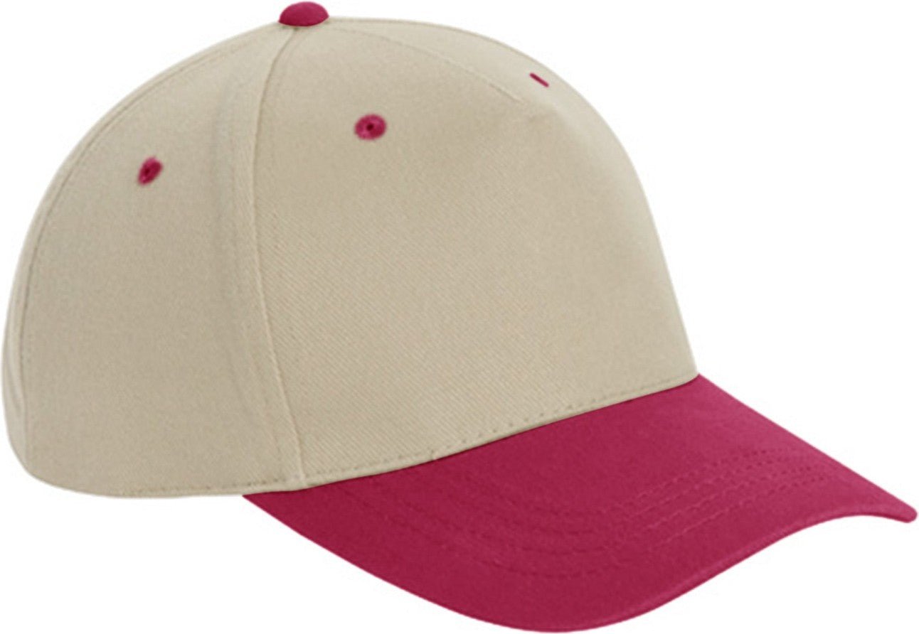 Cobra Cap Tbv 5 Panel Brushed Cotton - Khaki Red