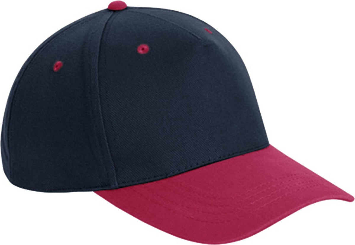 Cobra Cap Tbv 5 Panel Brushed Cotton - Navy Red