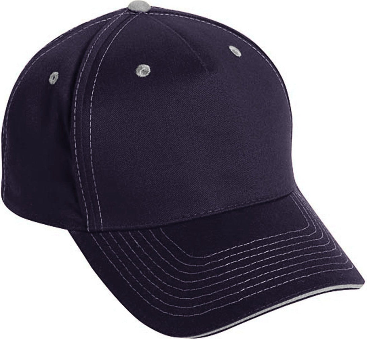 Cobra Cap Tcv-s 5 Panel Brushed Twill Sandwich - Navy Khaki