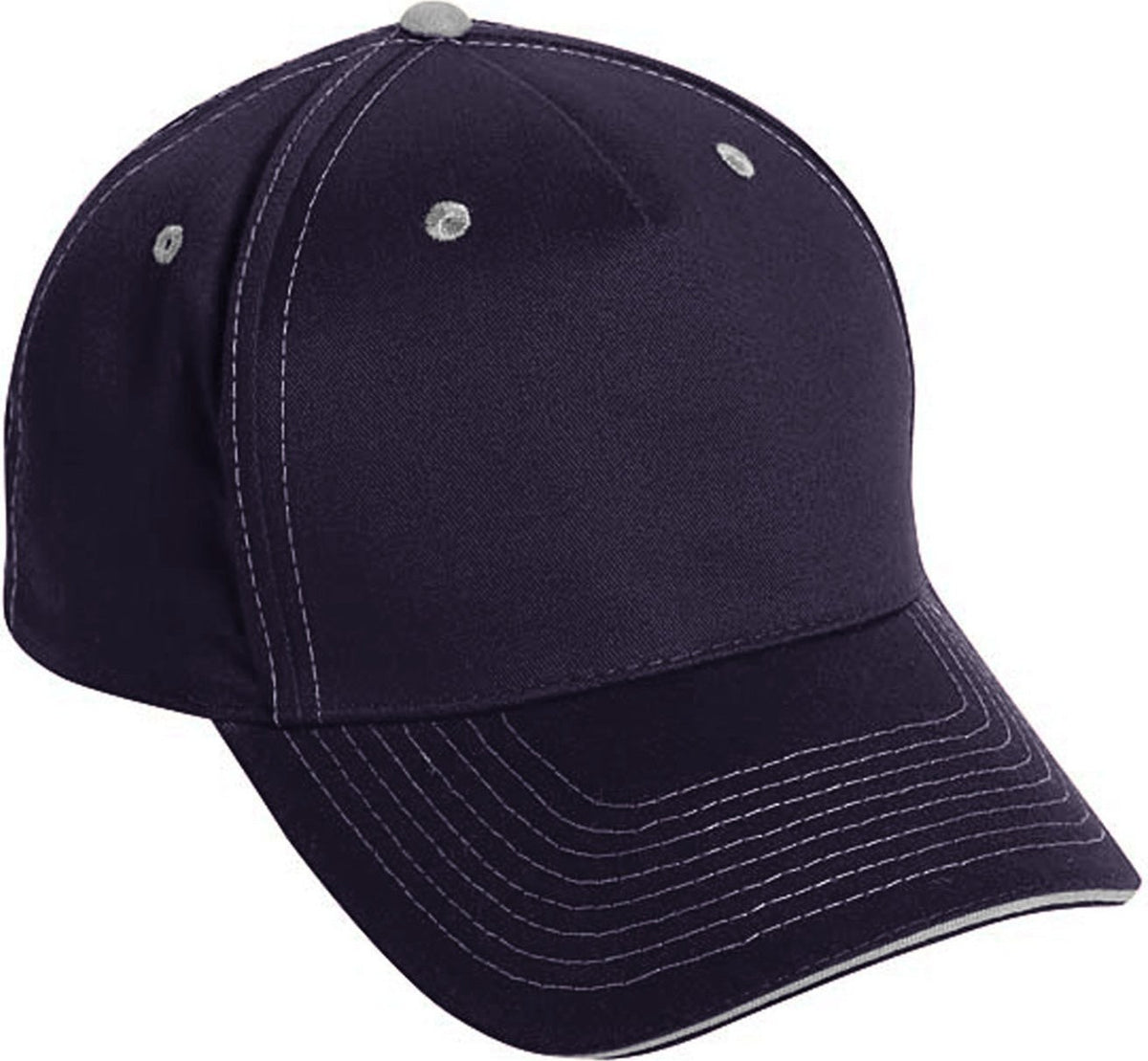 Cobra Cap Tcv-s 5 Panel Brushed Twill Sandwich - Navy Khaki