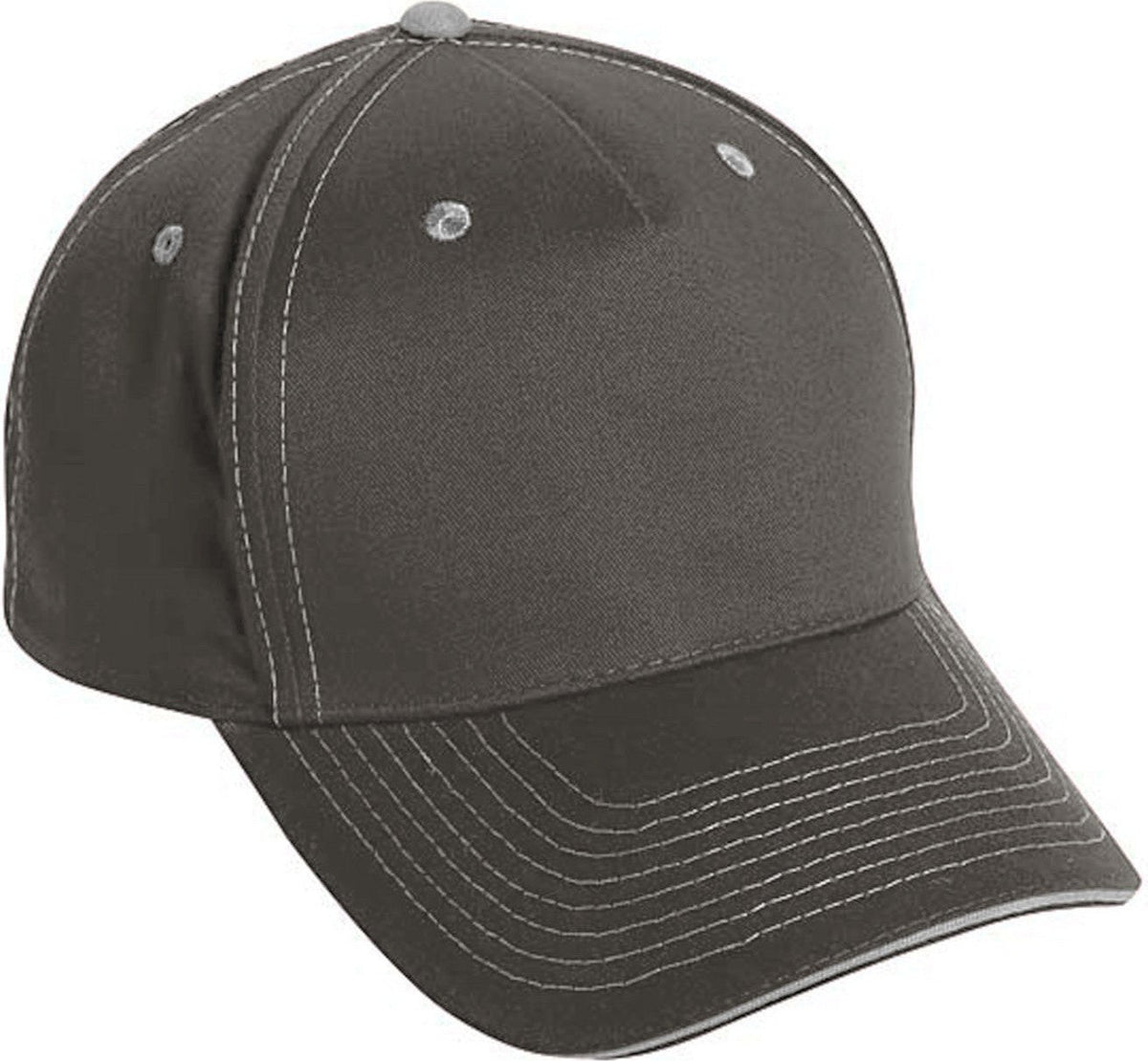 Cobra Cap Tcv-s 5 Panel Brushed Twill Sandwich - Olive Khaki - Olivekhaki