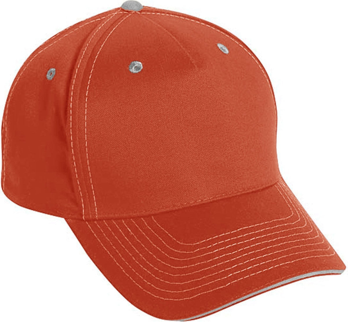 Cobra Cap Tcv-s 5 Panel Brushed Twill Sandwich - Orange Khaki