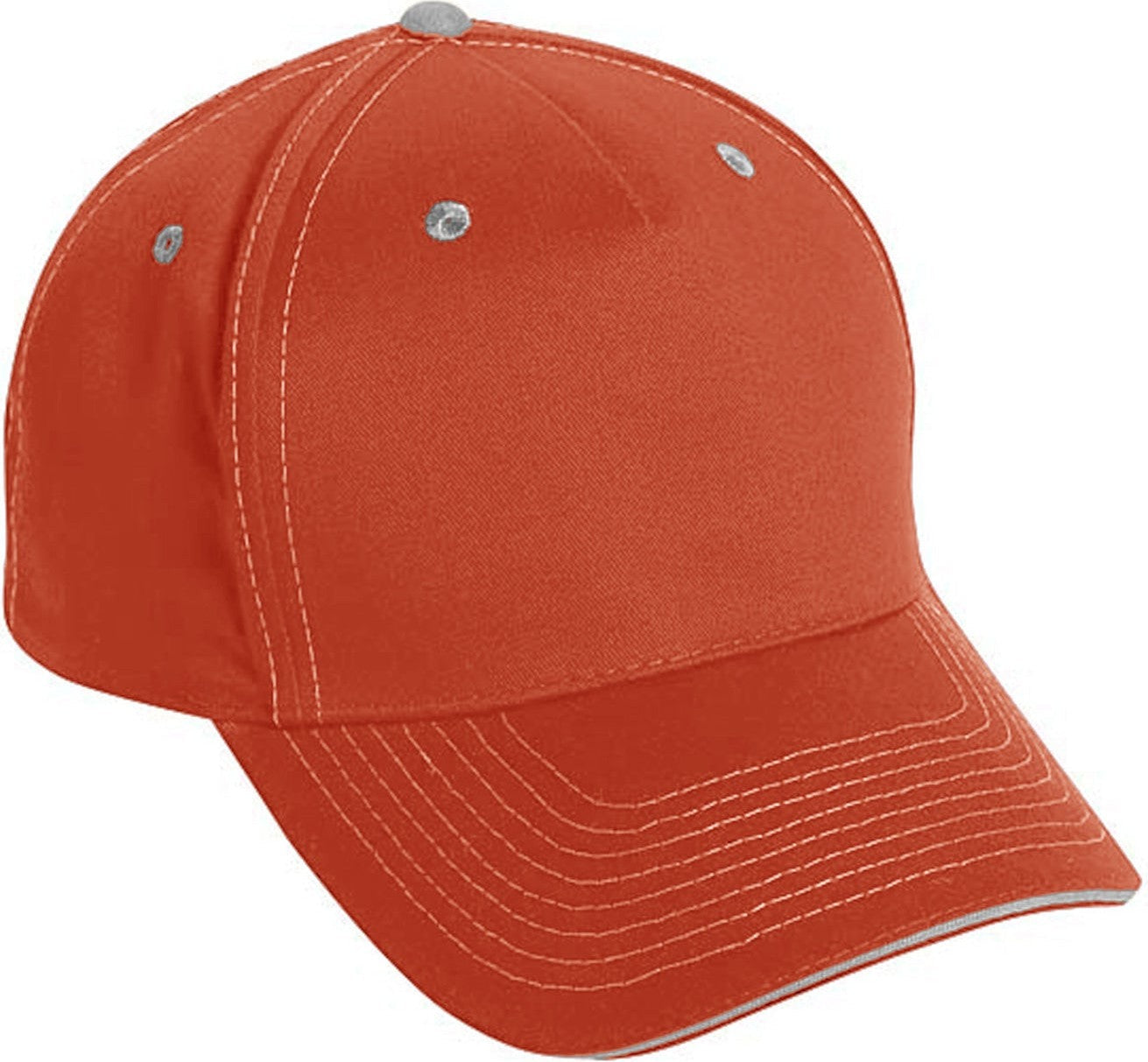 Cobra Cap Tcv-s 5 Panel Brushed Twill Sandwich - Orange Khaki