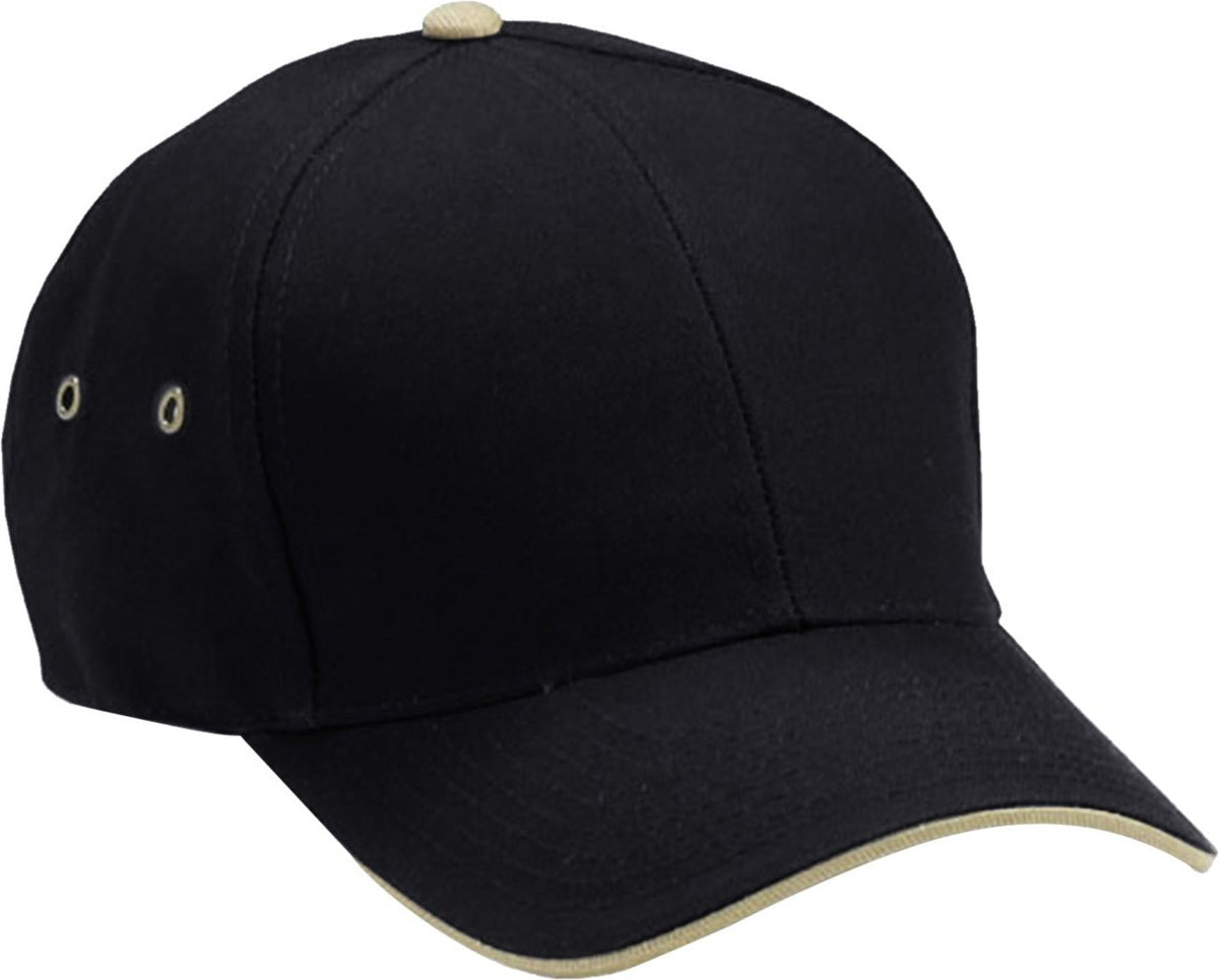 Cobra Cap Tough 6 Panel - Black Khaki