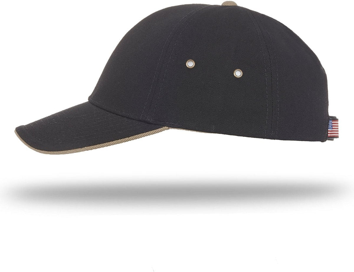 Cobra Cap Tough 6 Panel - Black Khaki