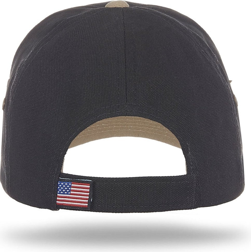 Cobra Cap Tough 6 Panel - Black Khaki