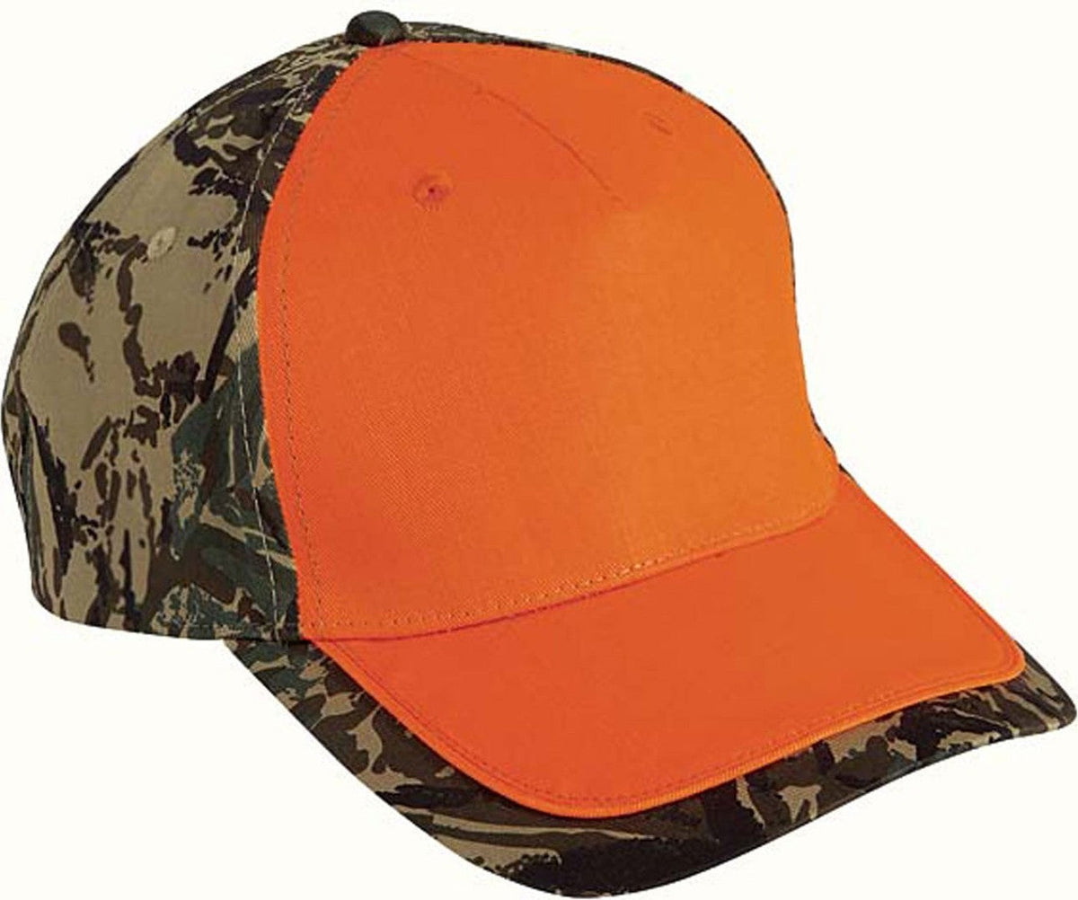 Cobra Cap Tpv-c 5 Panel Cotton Piping Camo - Flameorange Bft - Flameorangebft