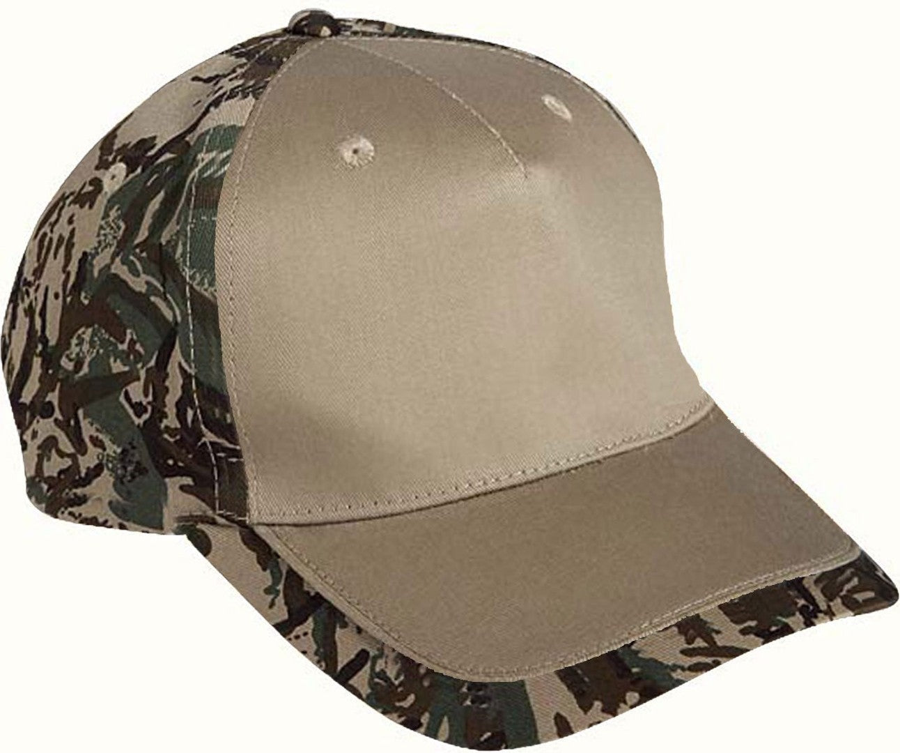 Cobra Cap Tpv-c 5 Panel Cotton Piping Camo - Khaki Bft