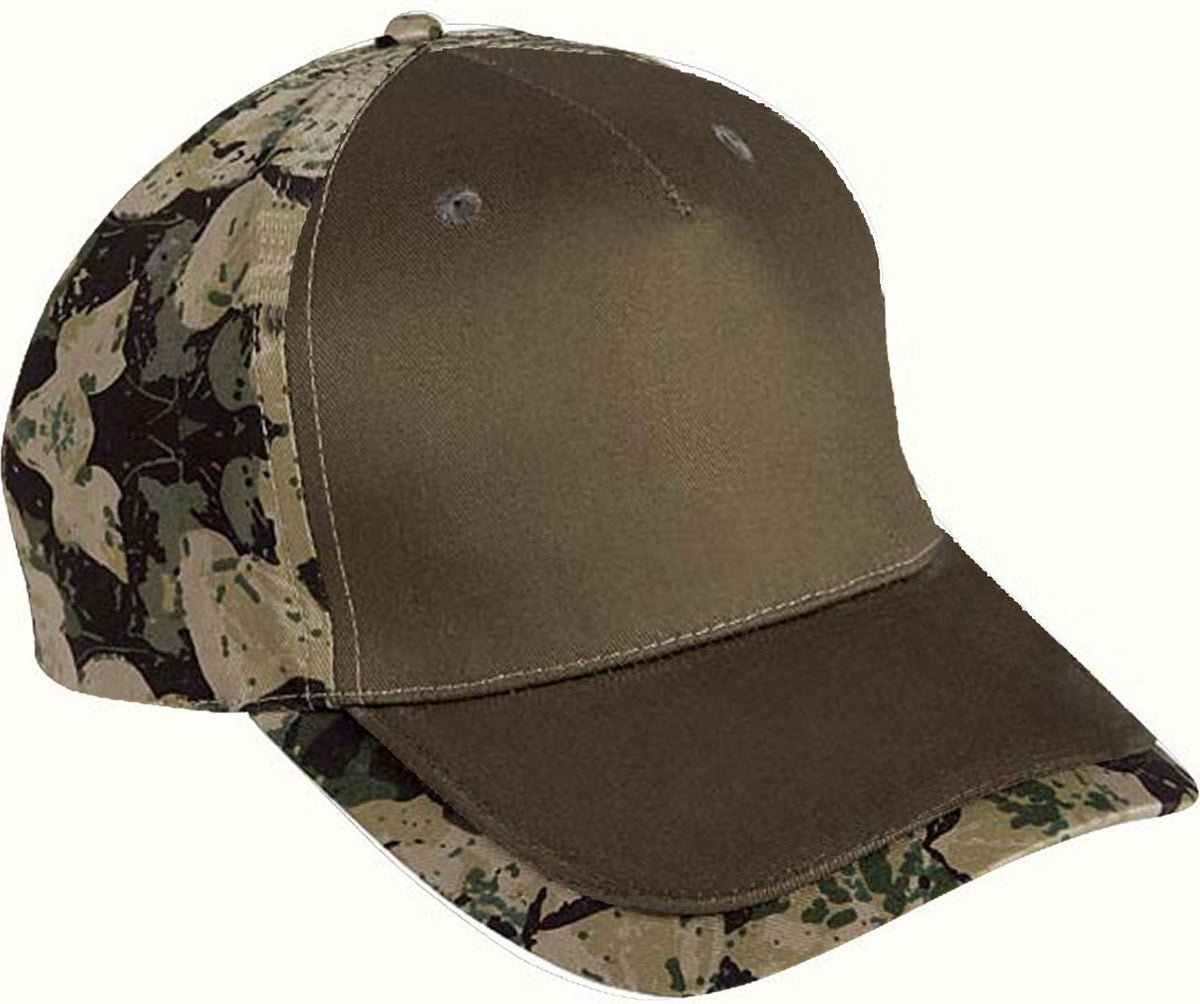 Cobra Cap Tpv-c 5 Panel Cotton Piping Camo - Olive Bs