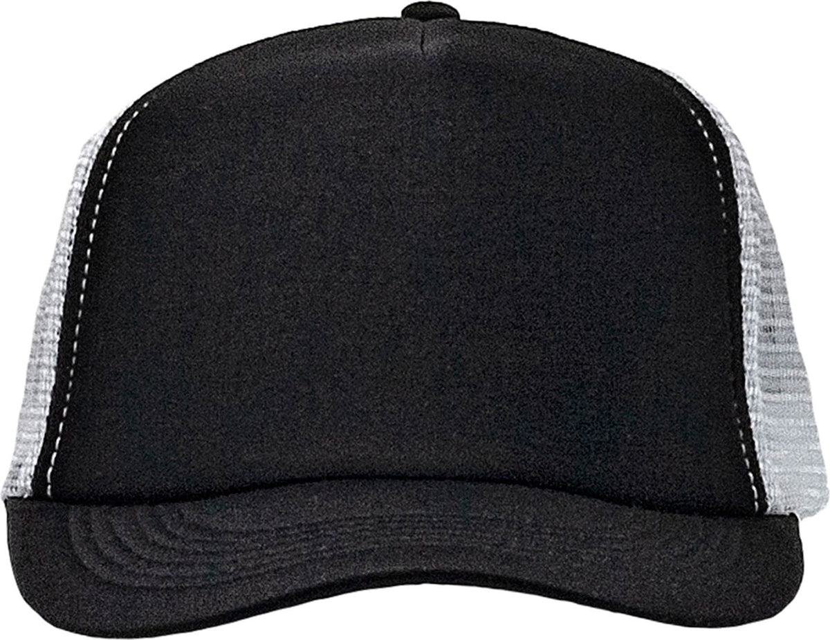 Cobra Cap Truck-5 5 Panel Trucker Foam/mesh - Black White