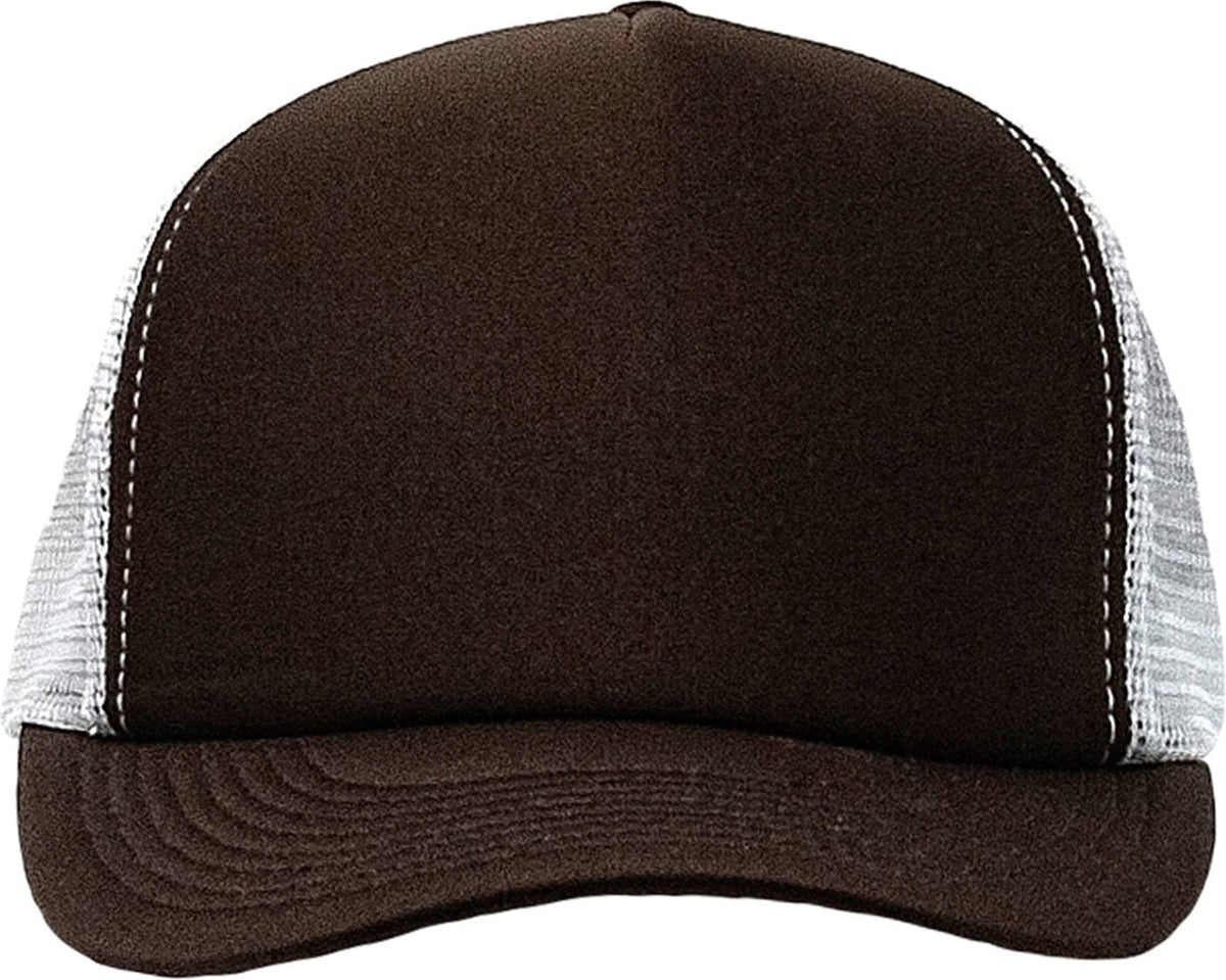 Cobra Cap Truck-5 5 Panel Trucker Foam/mesh - Brown White