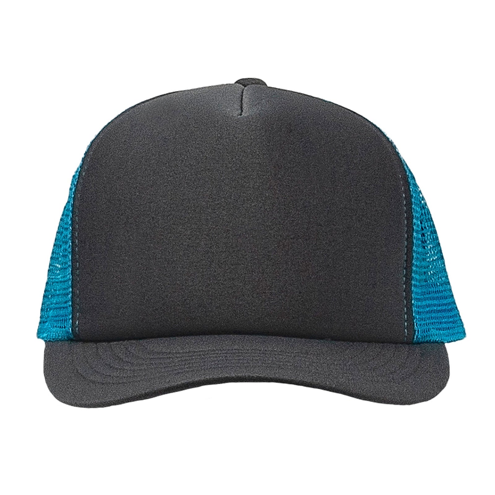 Cobra Cap Truck-5 5 Panel Trucker Foam/mesh - Charcoal Aqua