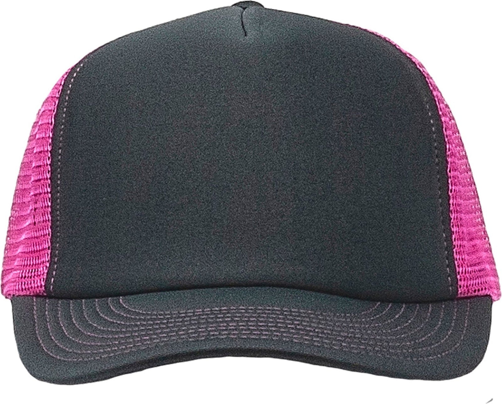 Cobra Cap Truck-5 5 Panel Trucker Foam/mesh - Charcoal Neon Pink