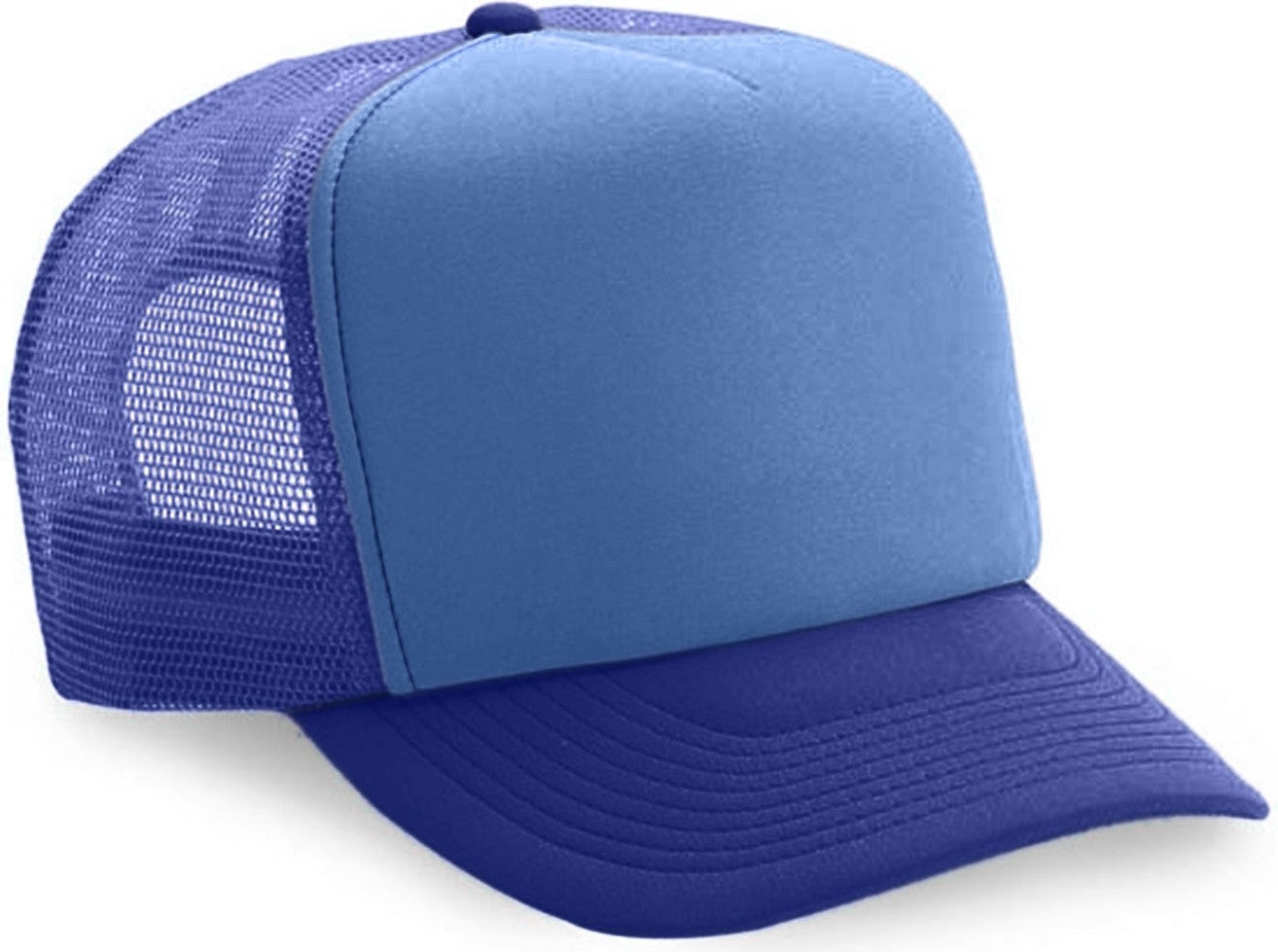 Cobra Cap Truck-5 5 Panel Trucker Foam/mesh - Columbia Blue Royal