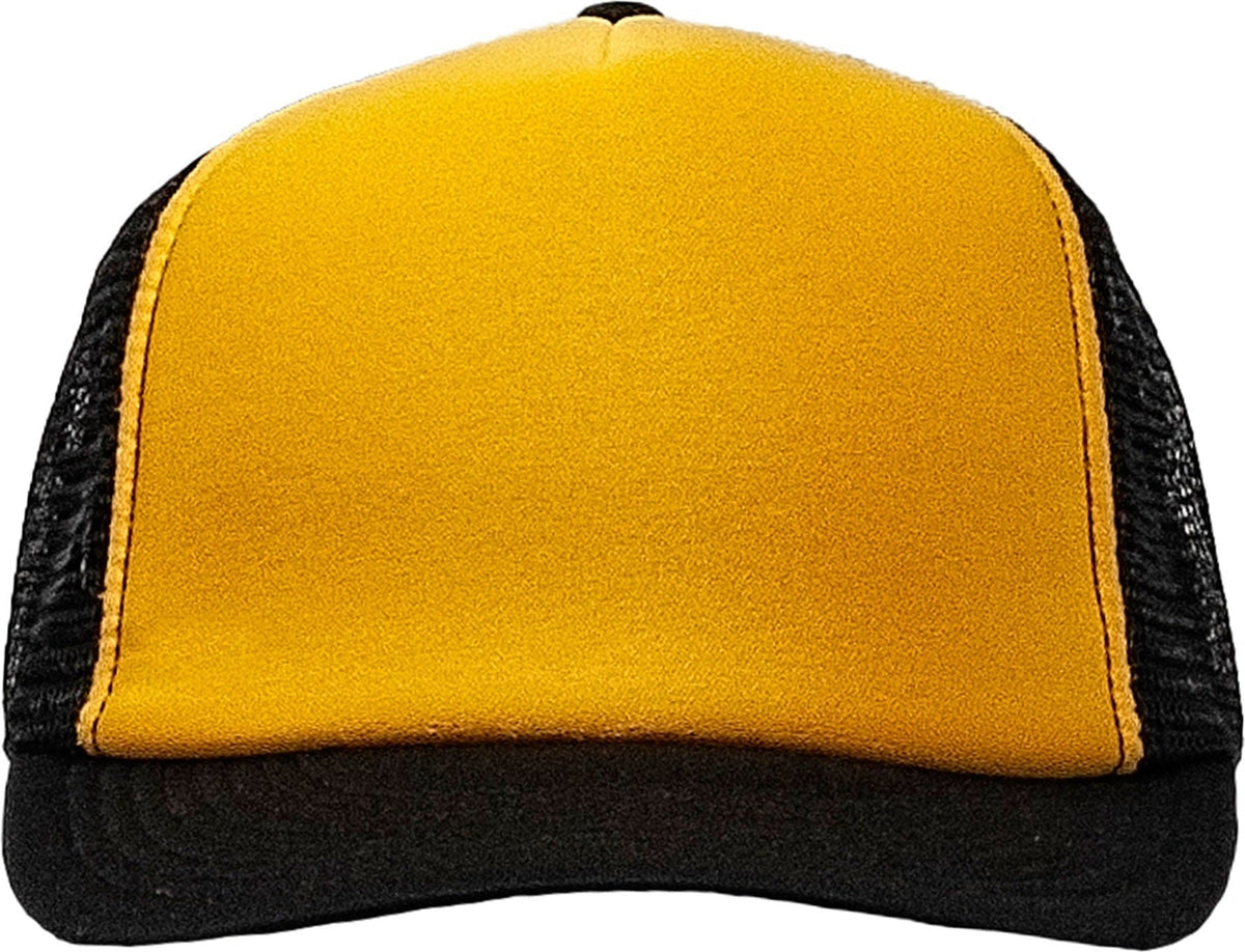 Cobra Cap Truck-5 5 Panel Trucker Foam/mesh - Gold Black