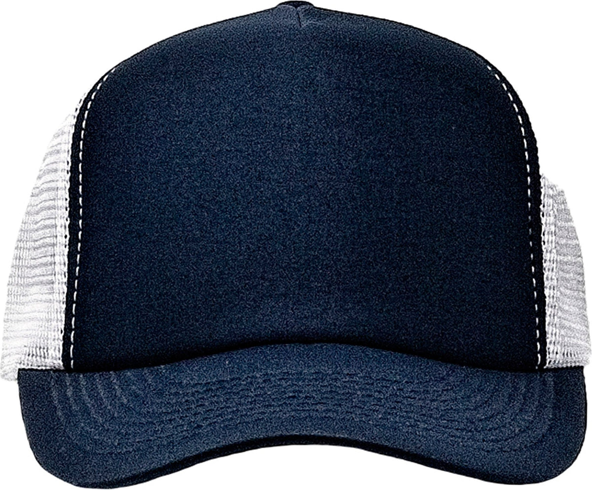 Cobra Cap Truck-5 5 Panel Trucker Foam/mesh - Navy White