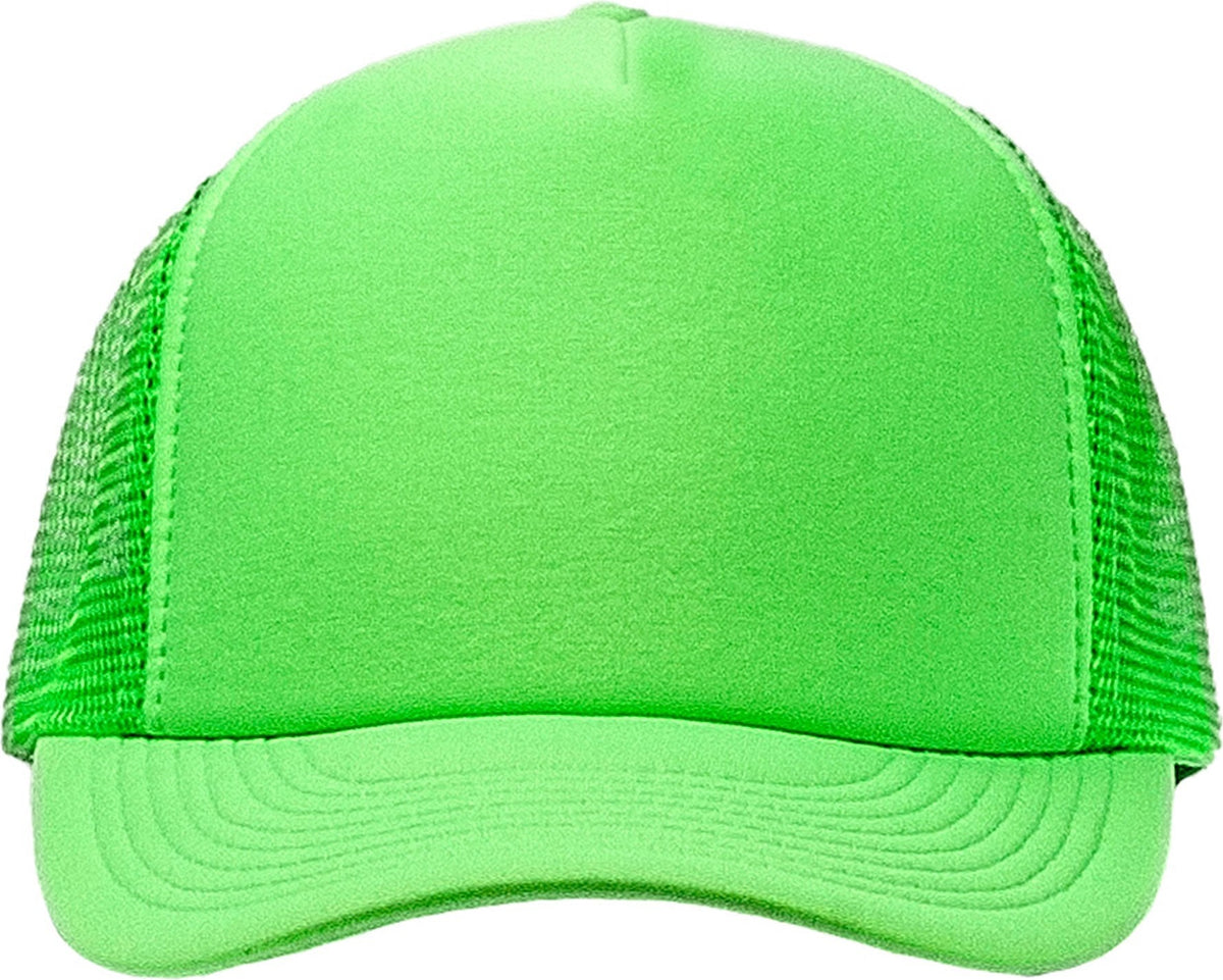 Cobra Cap Truck-5 5 Panel Trucker Foam/mesh - Neon Green