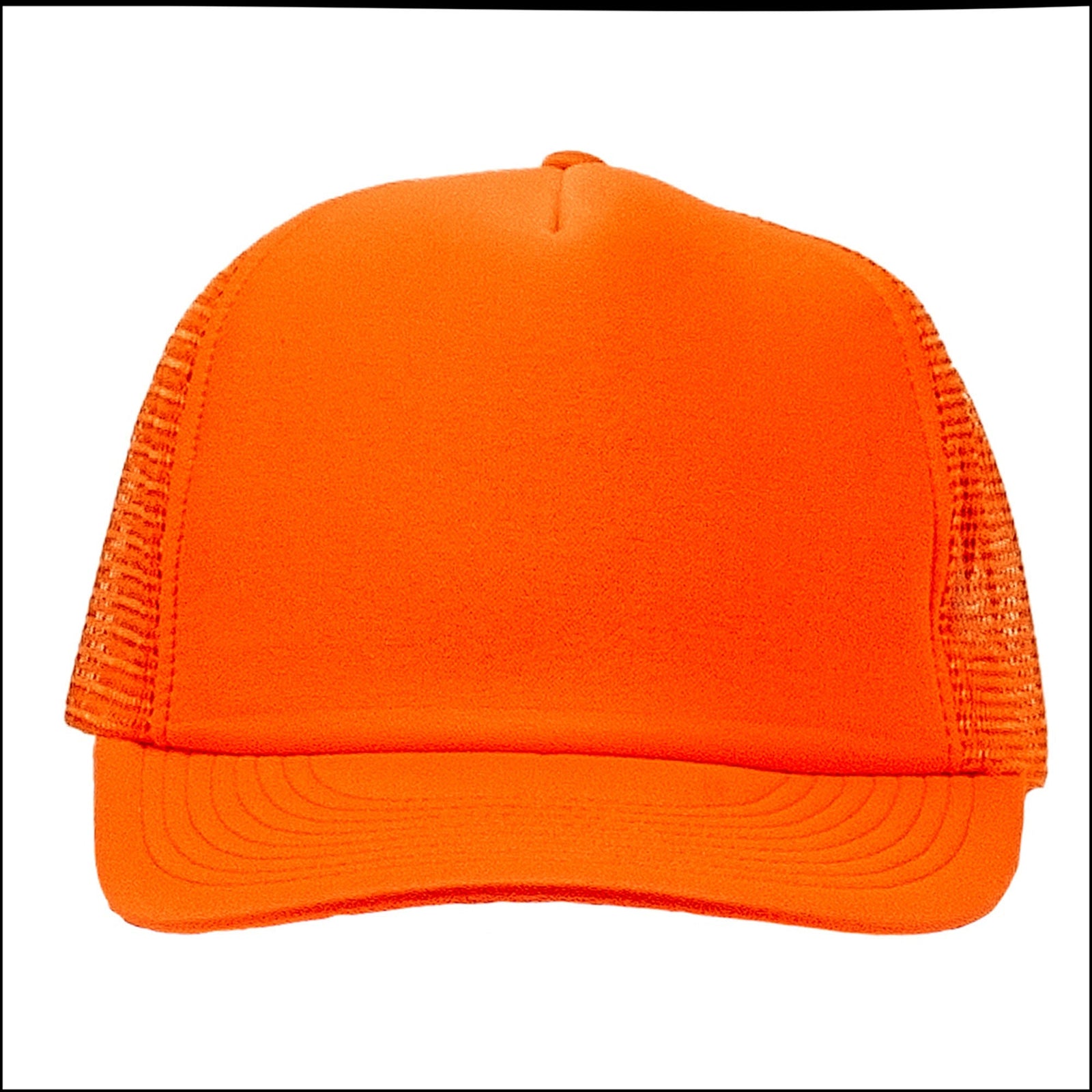 Cobra Cap Truck-5 5 Panel Trucker Foam/mesh - Neon Orange