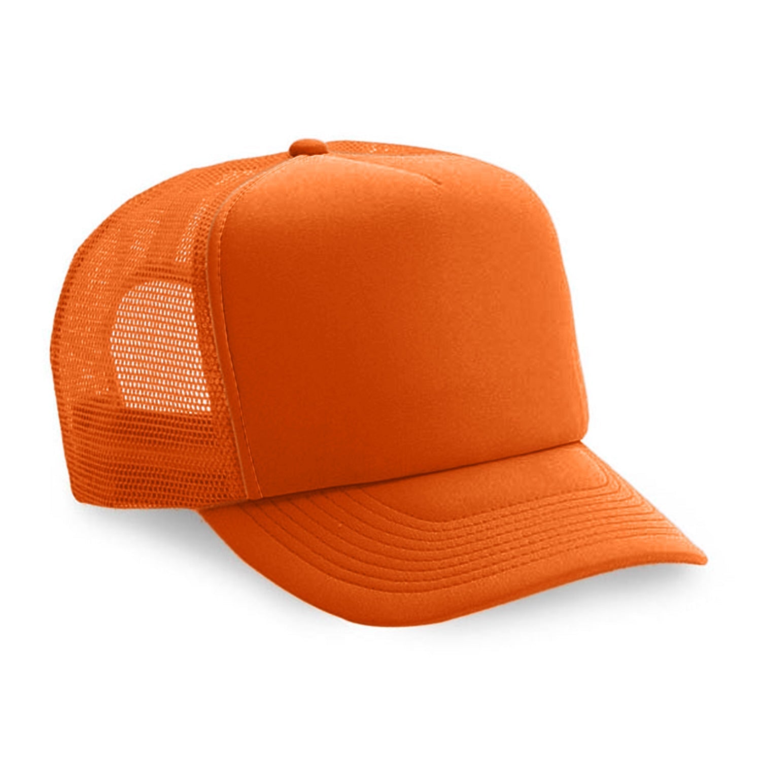 Cobra Cap Truck-5 5 Panel Trucker Foam/mesh - Neon Orange
