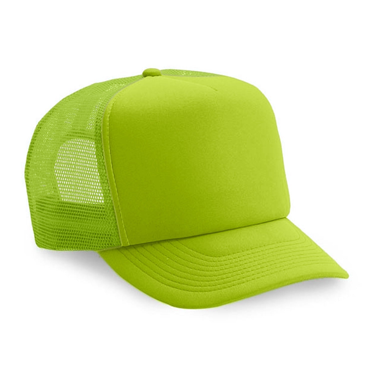 Cobra Cap Truck-5 5 Panel Trucker Foam/mesh - Neon Yellow