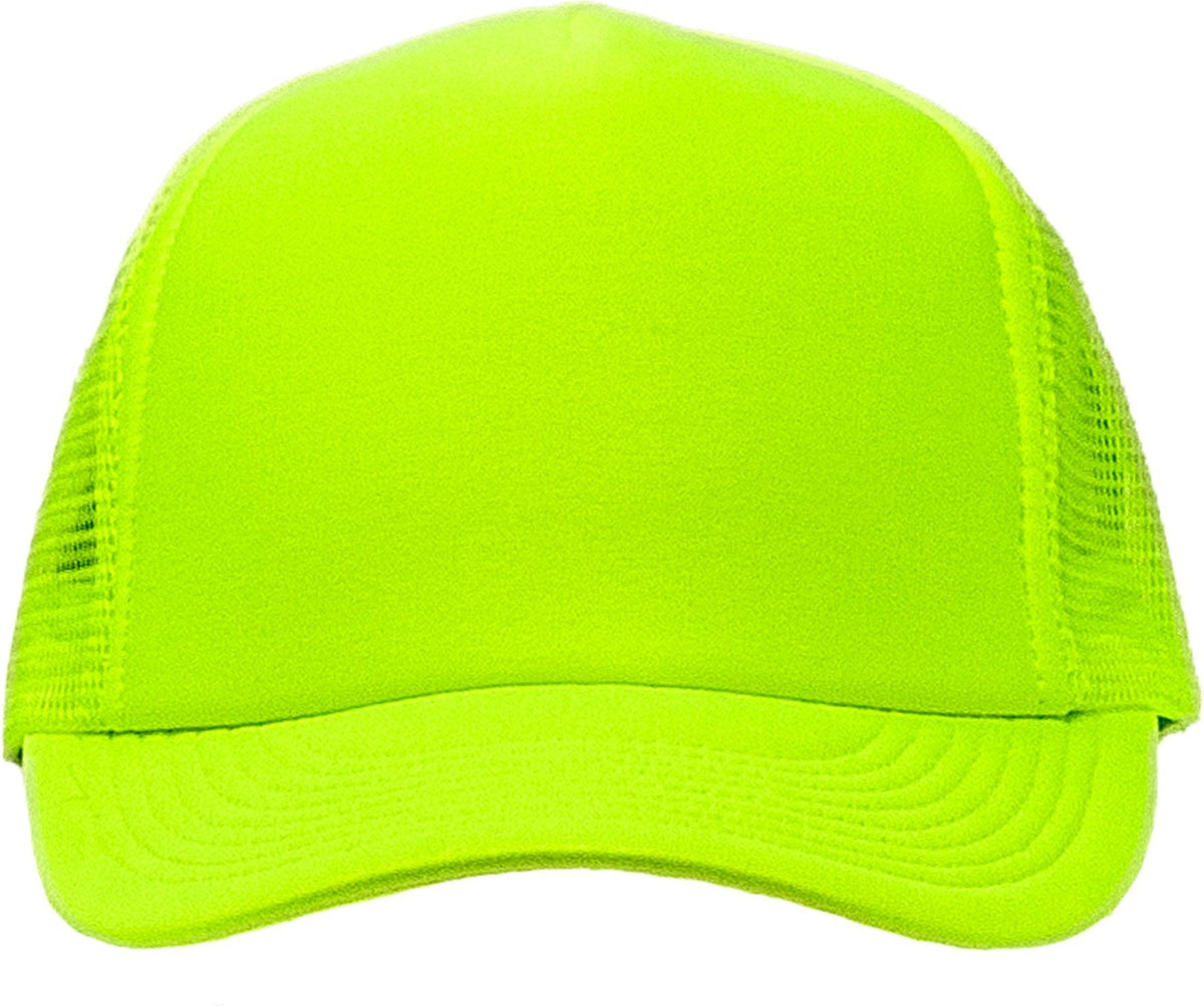 Cobra Cap Truck-5 5 Panel Trucker Foam/mesh - Neon Yellow
