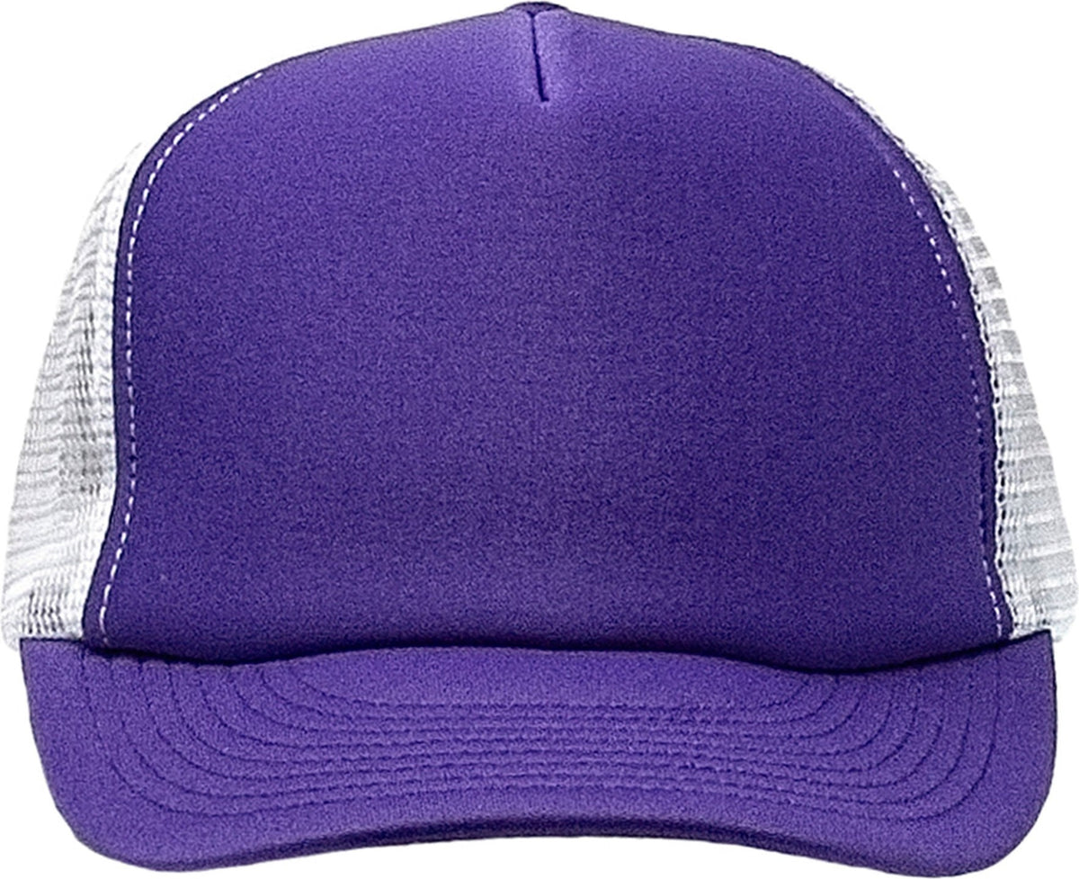 Cobra Cap Truck-5 5 Panel Trucker Foam/mesh - Purple White