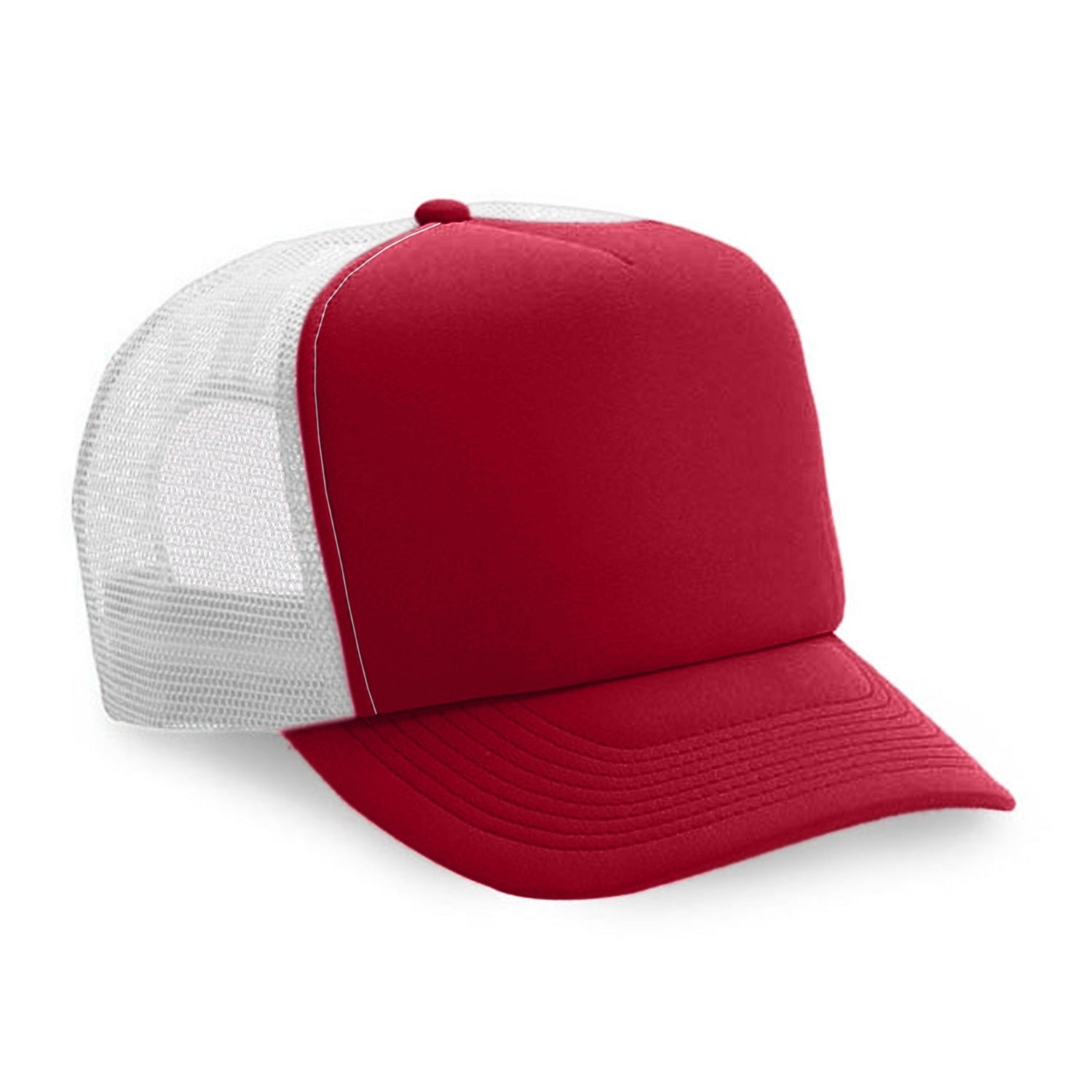 Cobra Cap Truck-5 5 Panel Trucker Foam/mesh - Red White