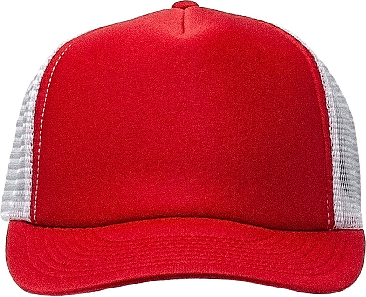 Cobra Cap Truck-5 5 Panel Trucker Foam/mesh - Red White