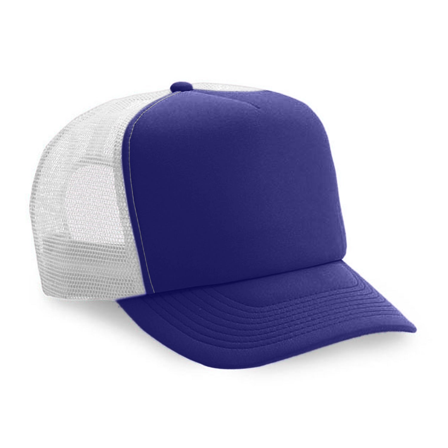 Cobra Cap Truck-5 5 Panel Trucker Foam/mesh - Royal White