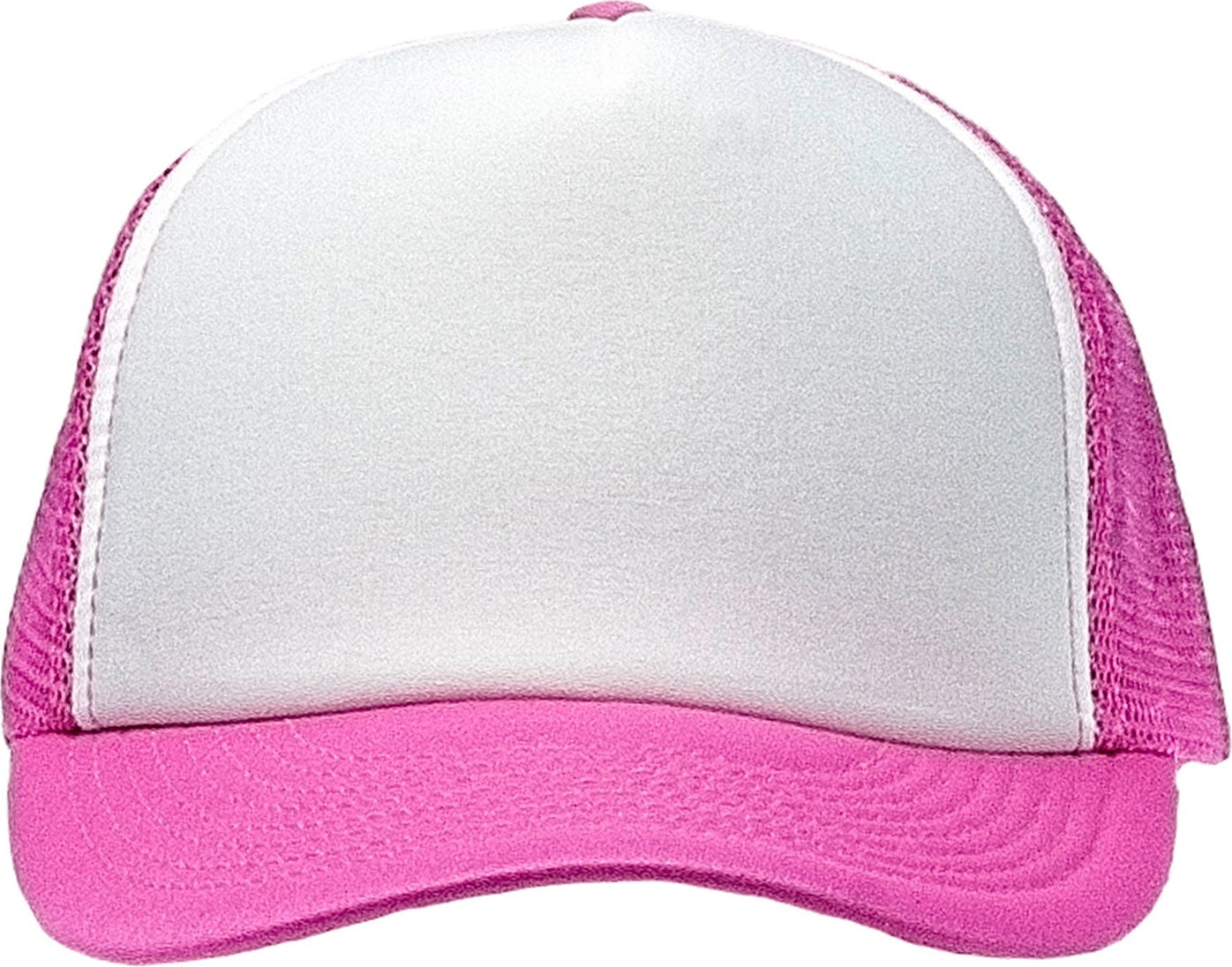 Cobra Cap Truck-5 5 Panel Trucker Foam/mesh - White Neon Pink
