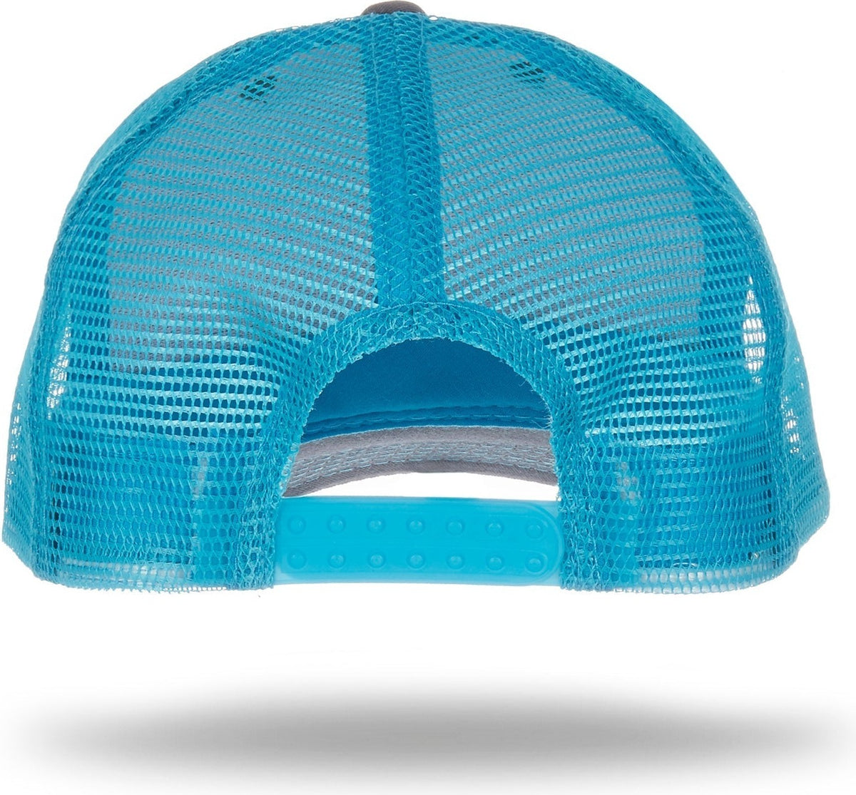 Cobra Cap Truck-6 6 Panel Trucker Twill/mesh - Charcoal Aqua