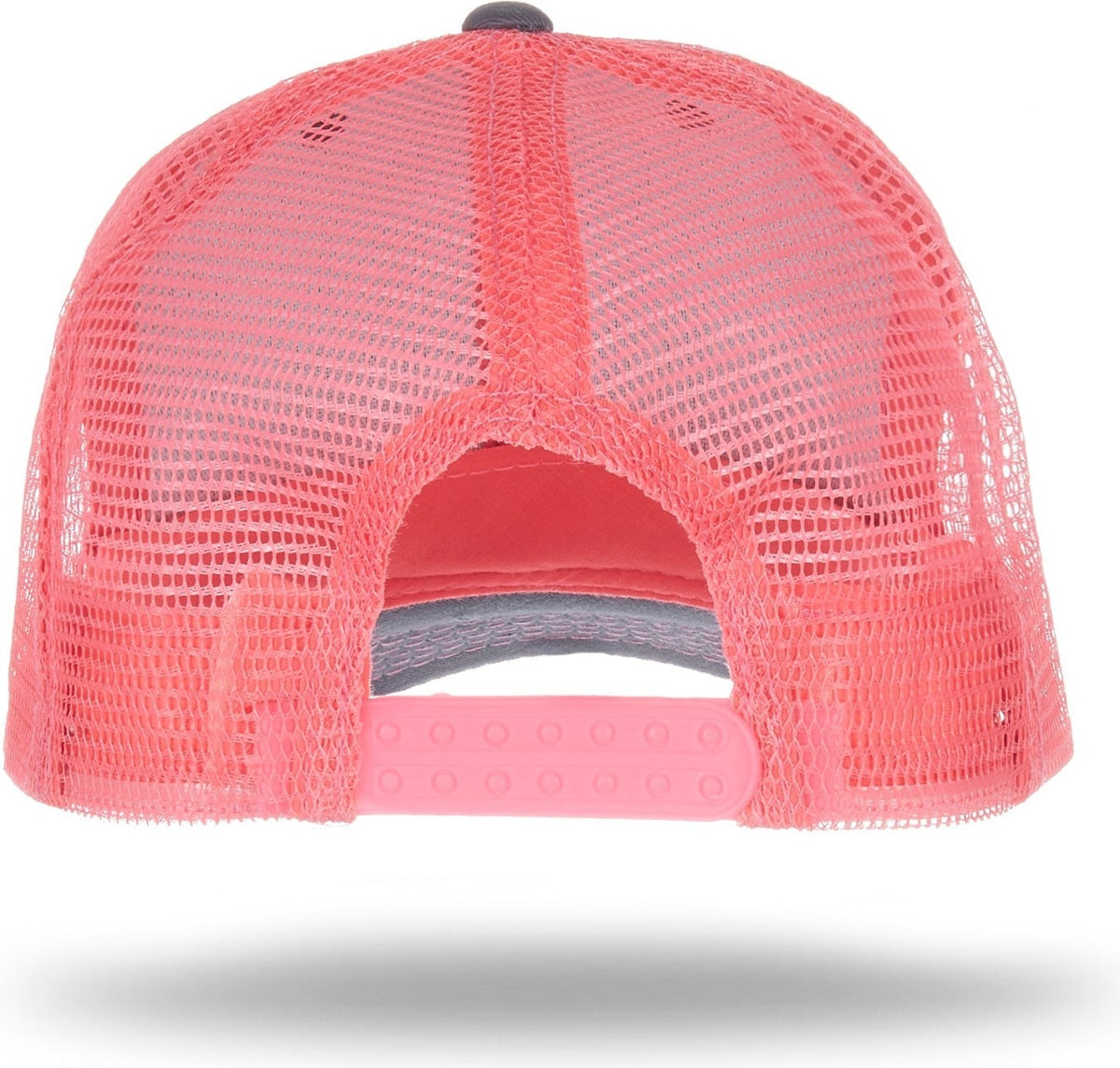 Cobra Cap Truck-6 6 Panel Trucker Twill/mesh - Charcoal Neon Pink