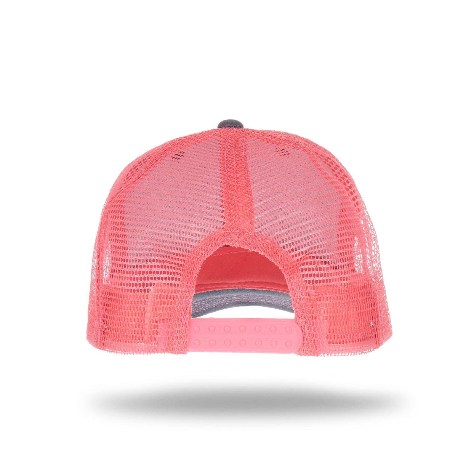 Cobra Cap Truck-6 6 Panel Trucker Twill/mesh - Charcoal Neon Pink