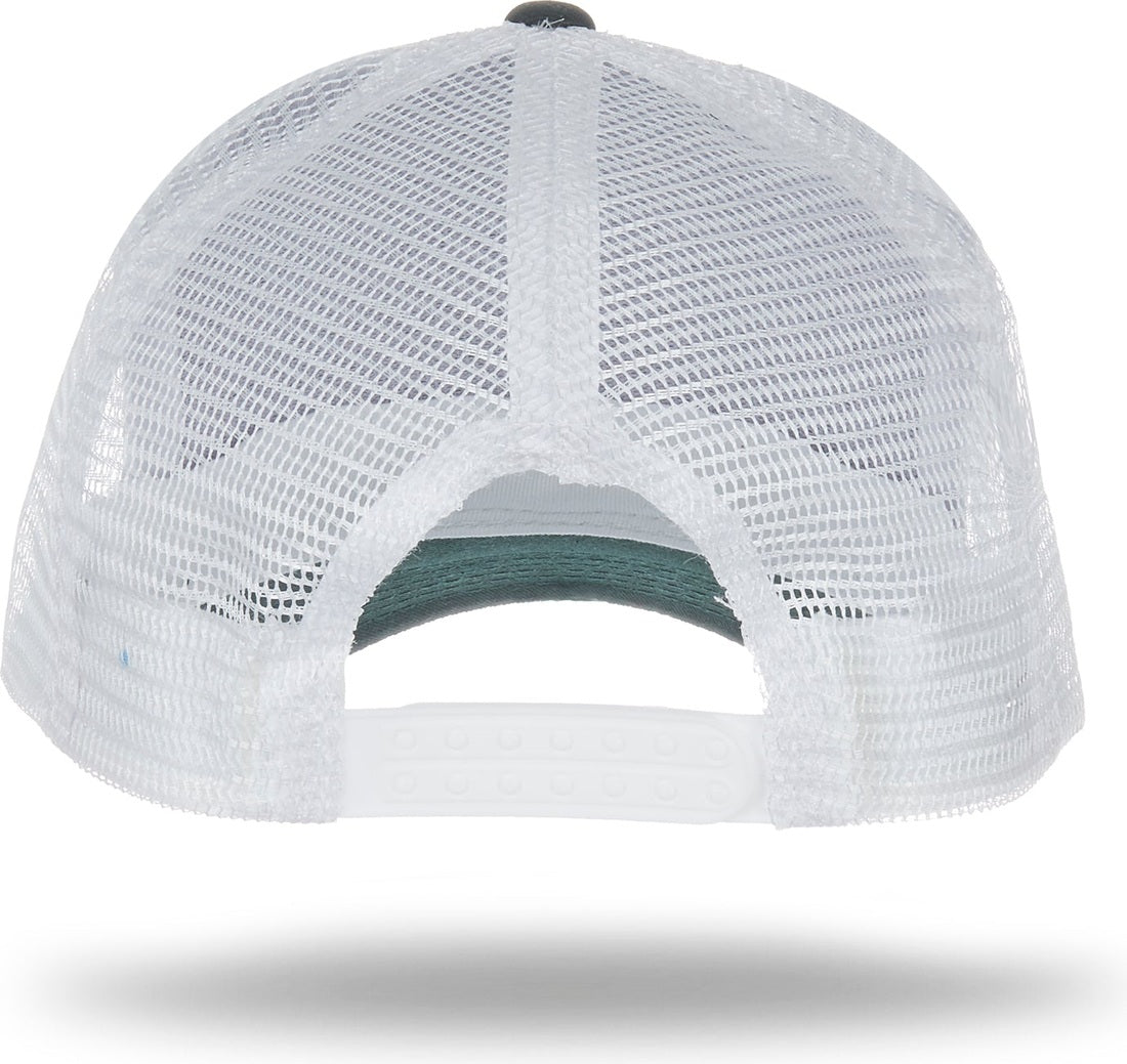 Cobra Cap Truck-6 6 Panel Trucker Twill/mesh - Dark Green White