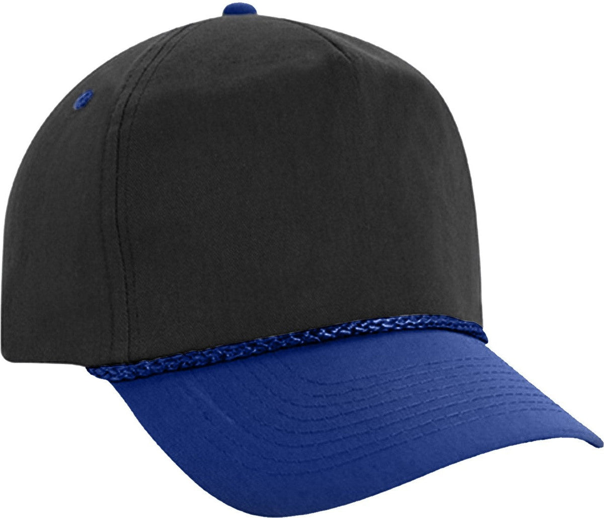 Cobra Cap Tsg-2 5 Panel Twill Snap Back 2tone Rope - Black Royal