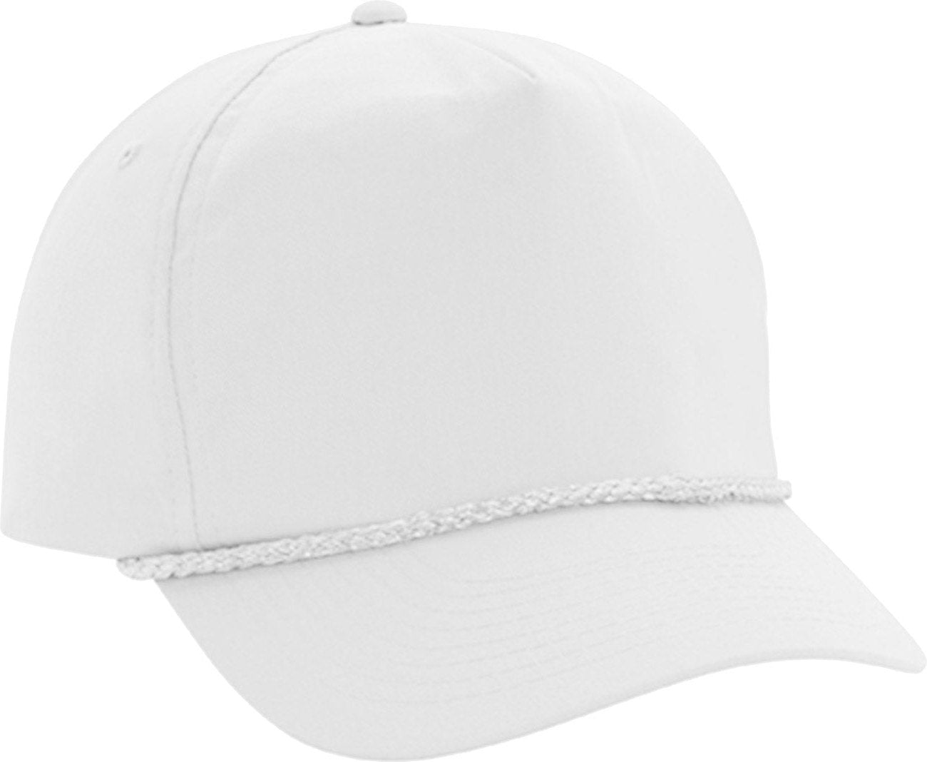 Cobra Cap Tsg 5 Panel Twill Snap Back Golf Rope Caps - White
