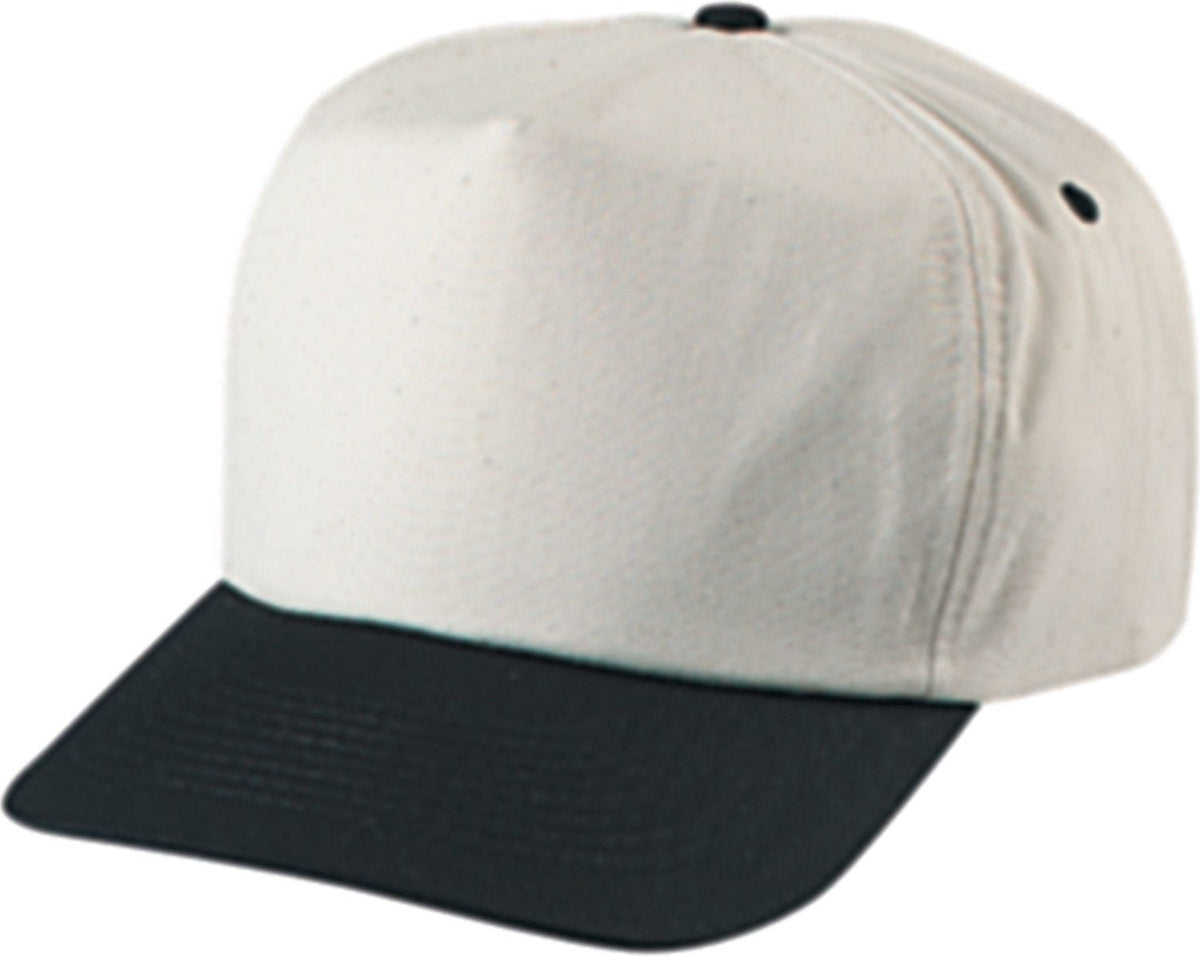 Cobra Cap Tsg-n 5 Panel Nat. Crown/color Visor - Natural Black