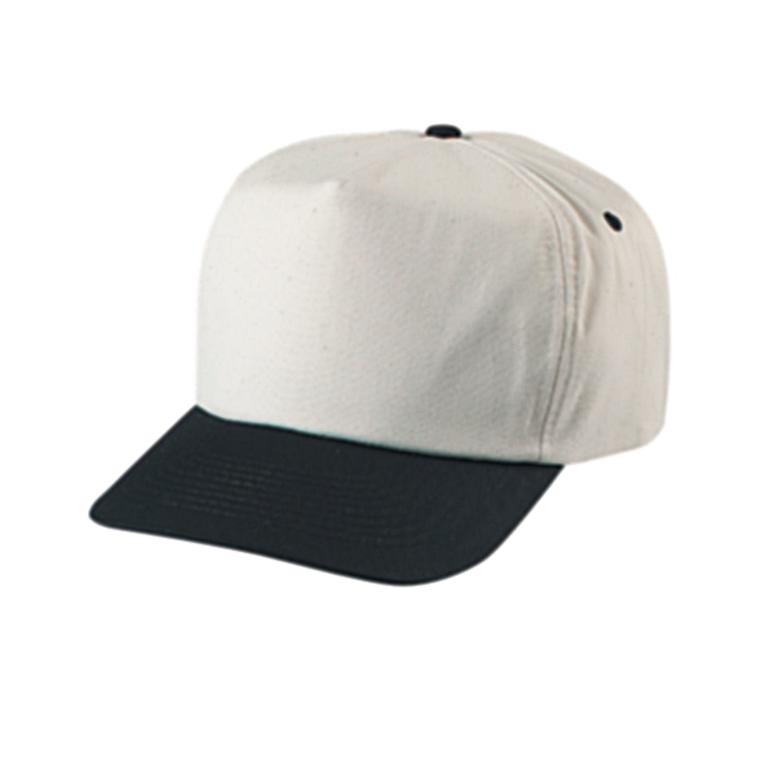Cobra Cap Tsg-n 5 Panel Nat. Crown/color Visor - Natural Black