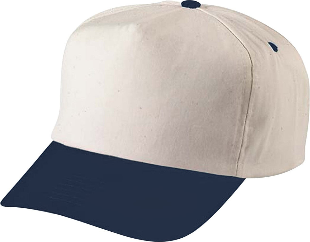 Cobra Cap Tsg-n 5 Panel Nat. Crown/color Visor - Natural Navy