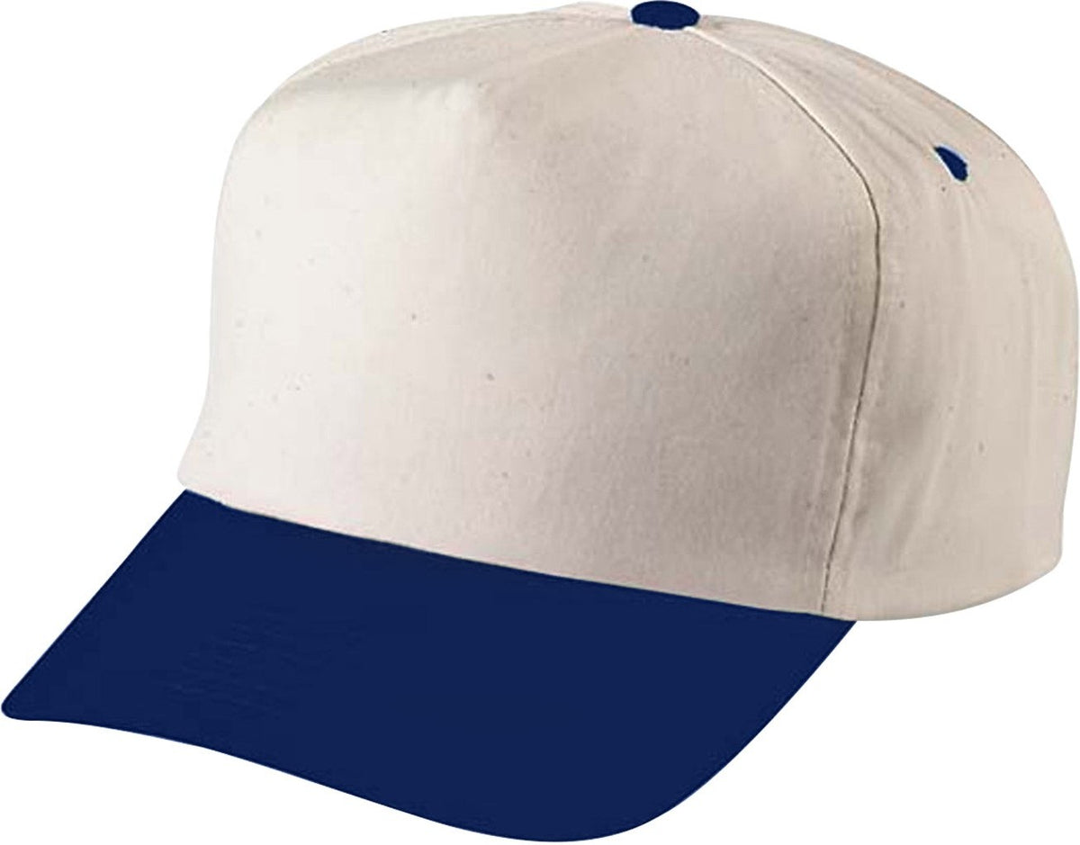Cobra Cap Tsg-n 5 Panel Nat. Crown/color Visor - Natural Royal