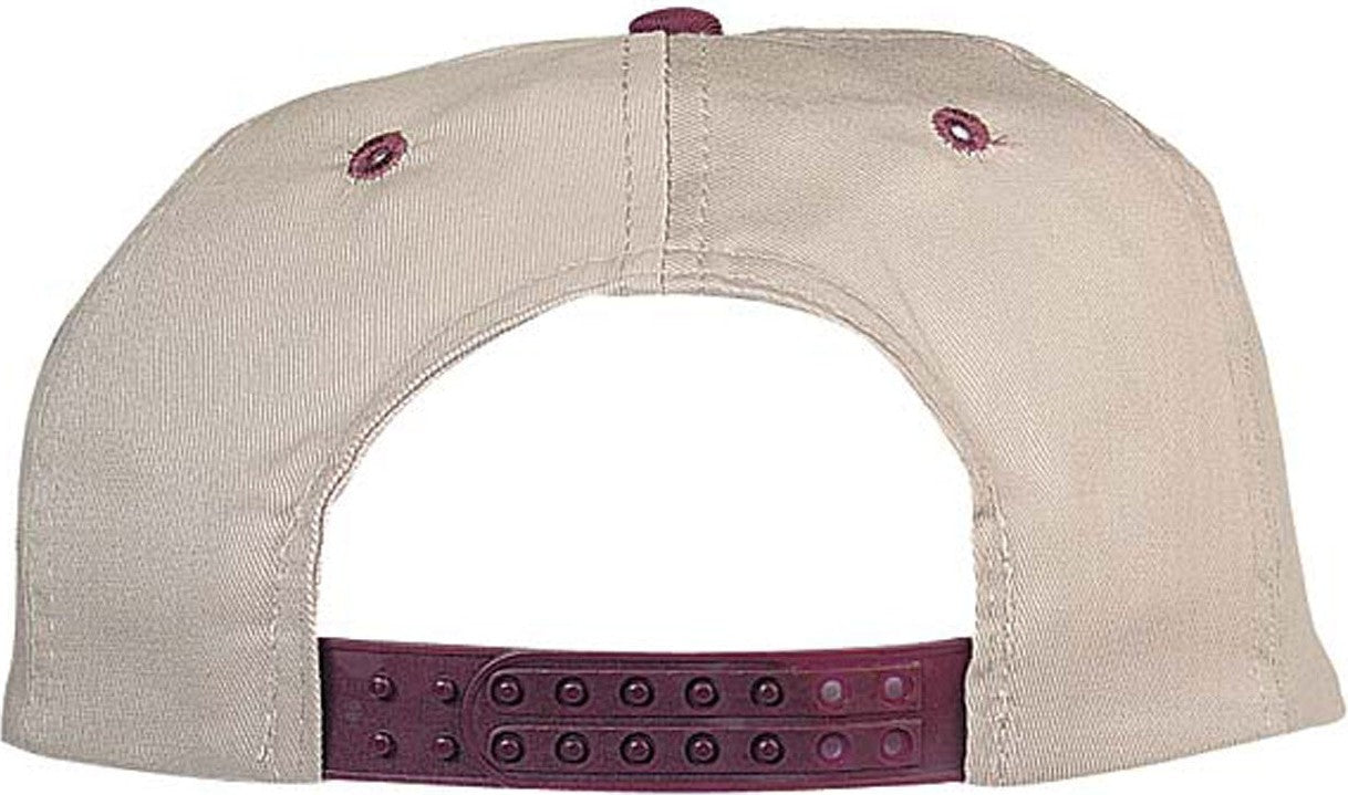 Cobra Cap Tsp-2 Twill Prolook 2tone Snap - Khaki Maroon