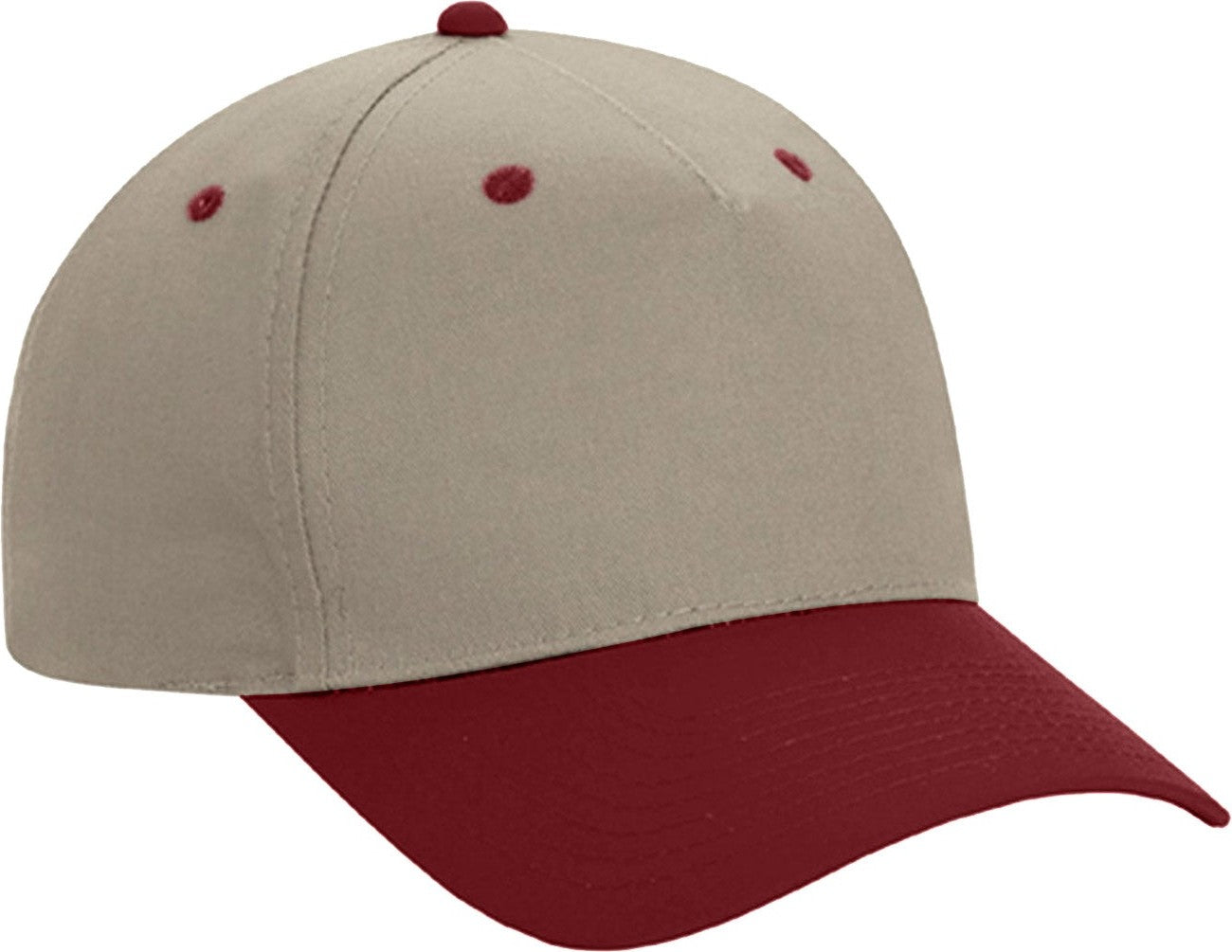 Cobra Cap Tsp-2 Twill Prolook 2tone Snap - Khaki Maroon