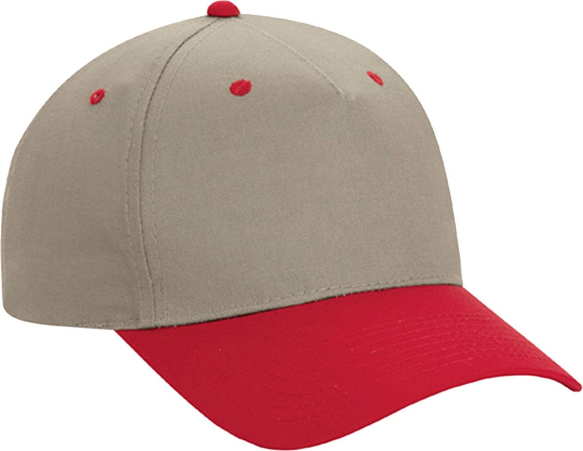 Cobra Cap Tsp-2 Twill Prolook 2tone Snap - Khaki Red