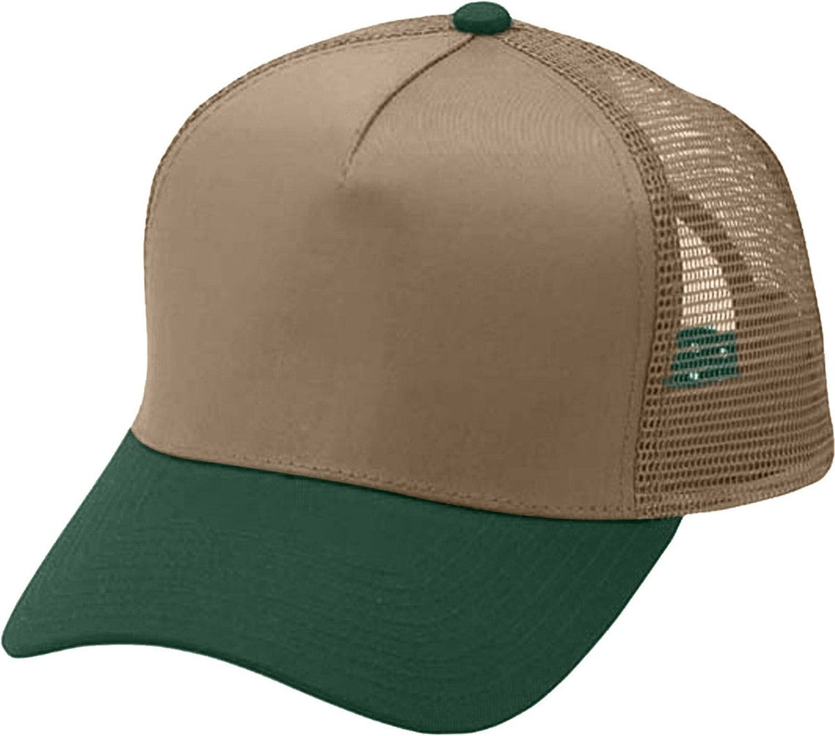Cobra Cap Tsp-m 5 Panel Twill Prolook Mesh Back - Khaki Dark Green