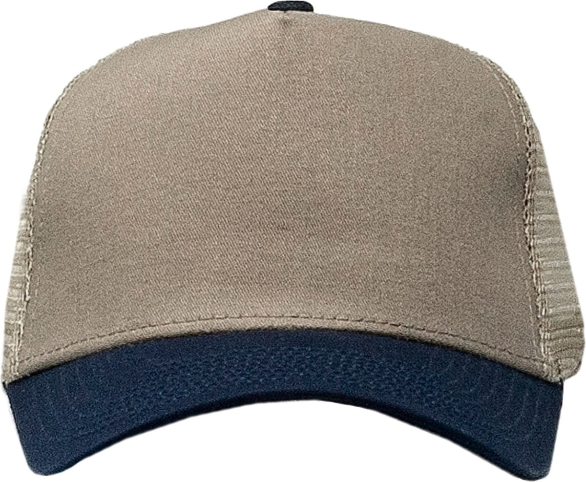 Cobra Cap Tsp-m 5 Panel Twill Prolook Mesh Back - Khaki Navy