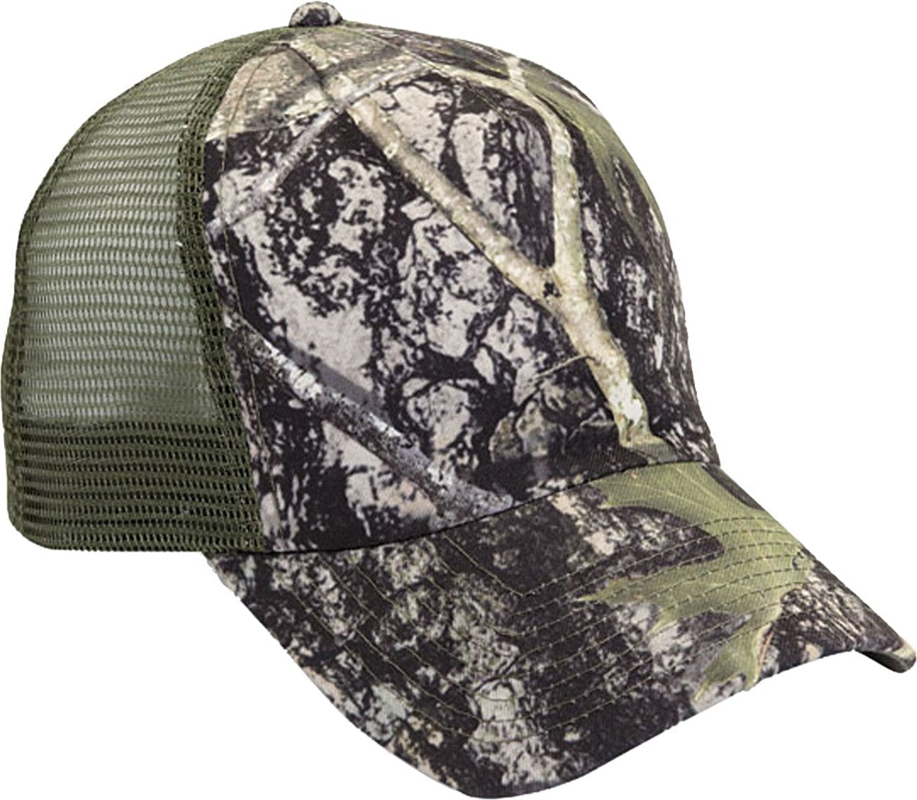 Cobra Cap Tt-5m 5 Panel 100% Polyester True Timb - Nc Camo Olive
